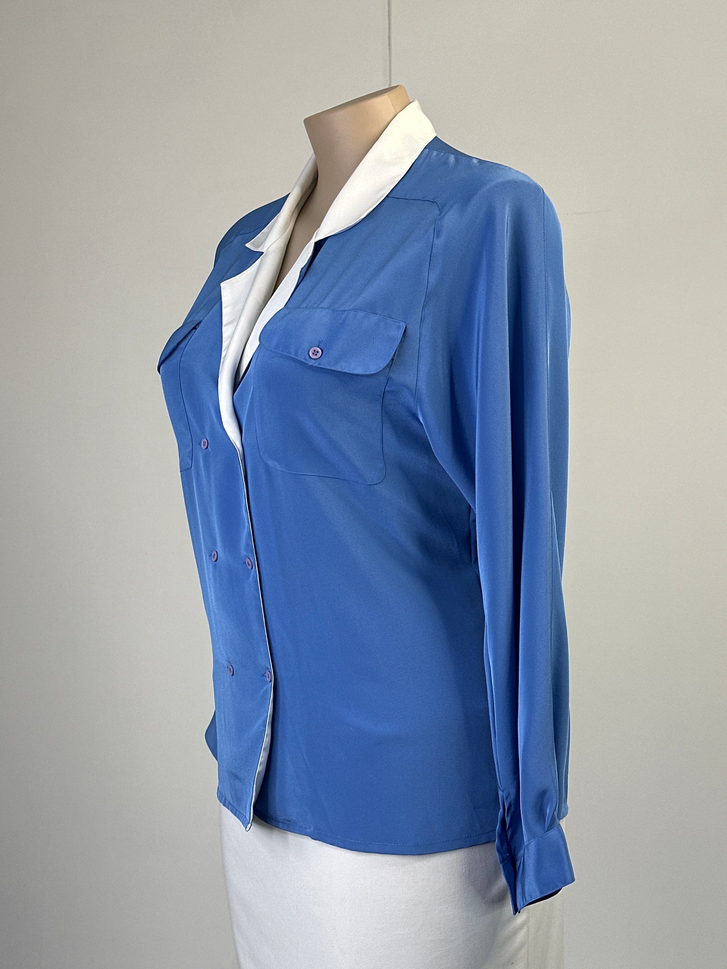 Jacques Vert | London | vintage 80's | shirt | size 14 | long sleeve