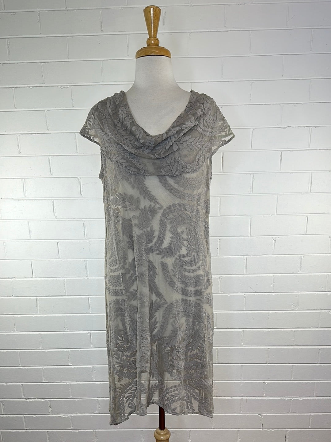 Gray sales vintage dress