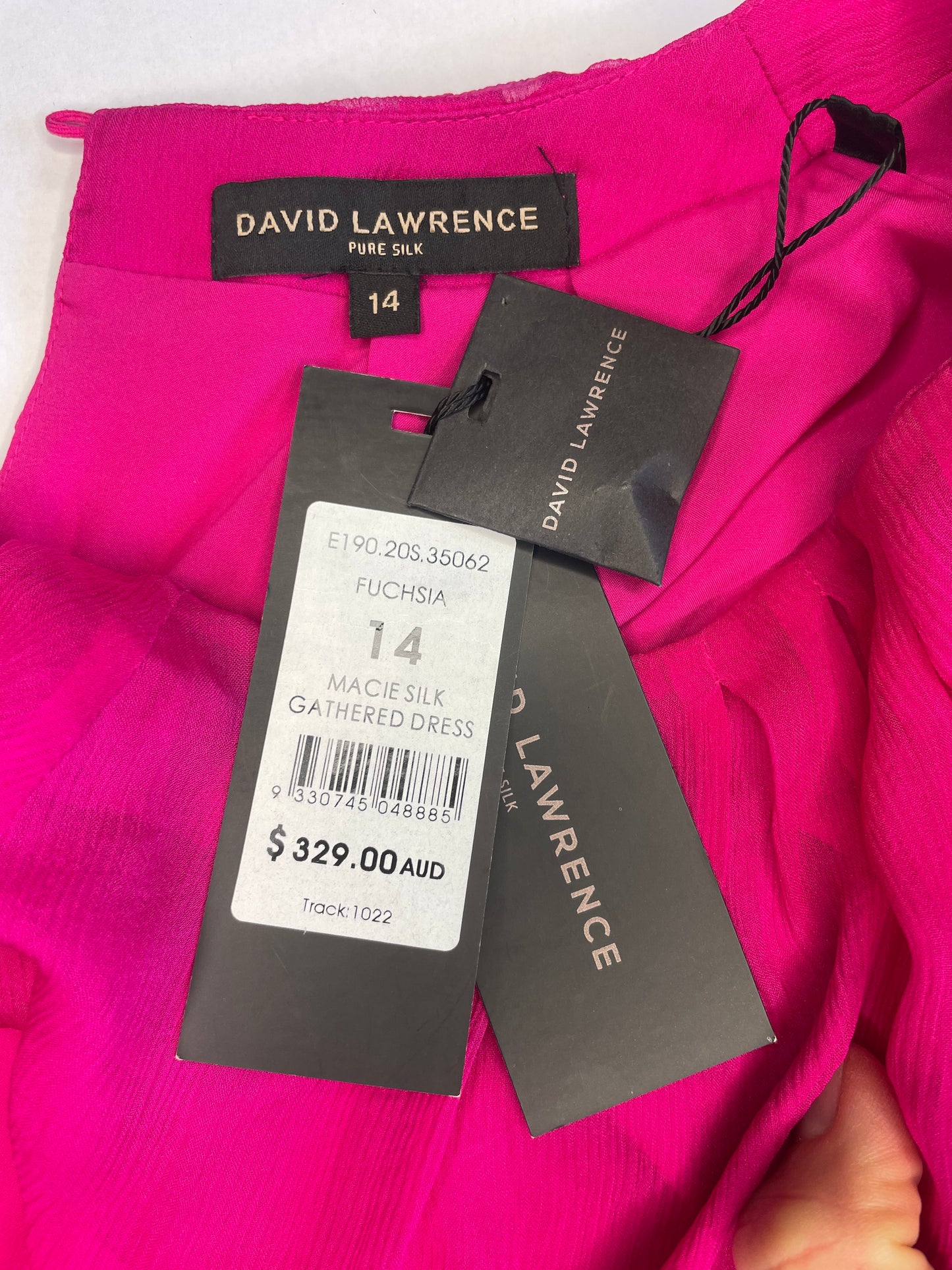 David Lawrence | gown | size 14 | maxi length | 100% silk | new with tags