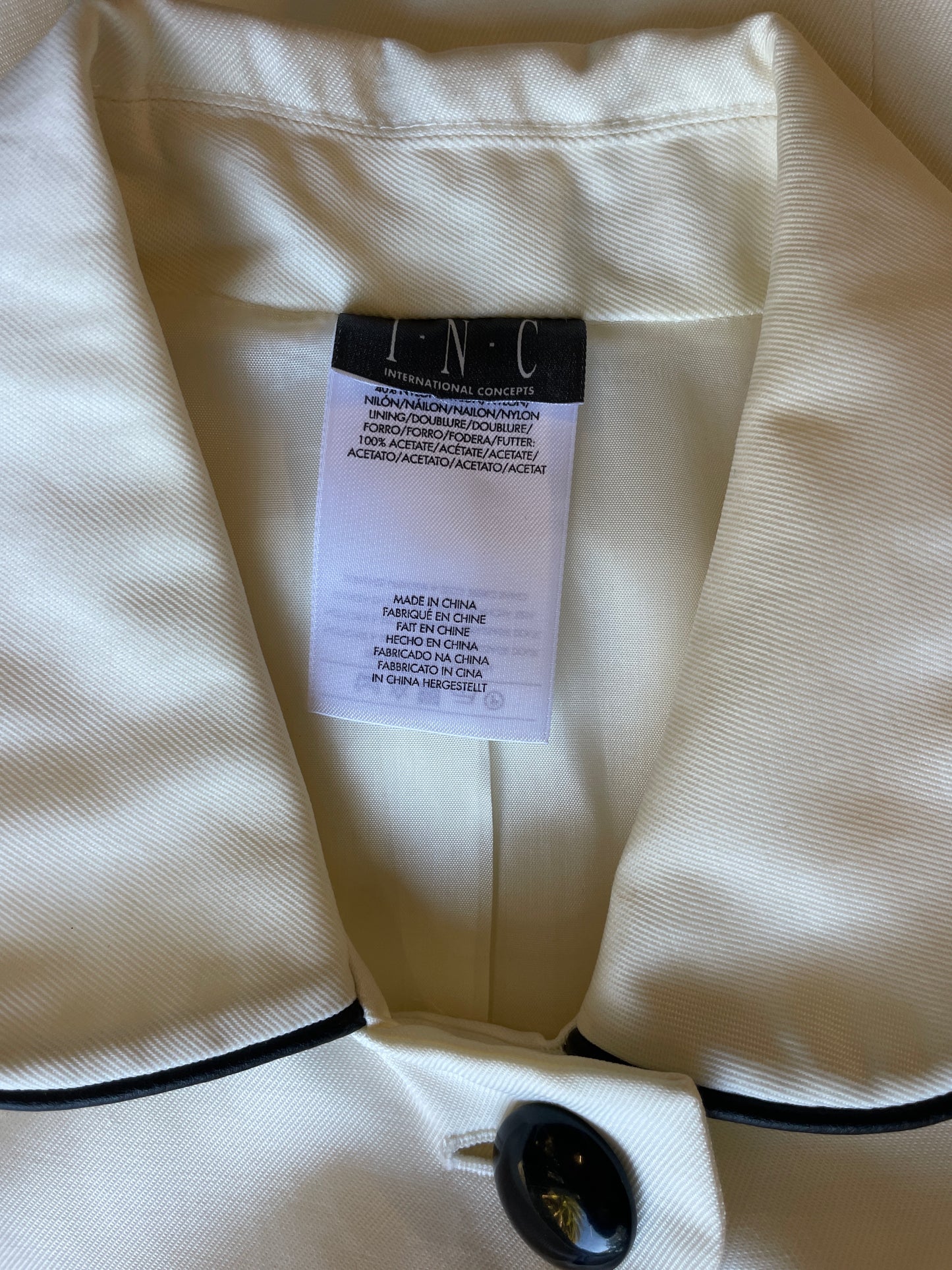 I.N.C International Concepts | coat | size 10 | single breasted
