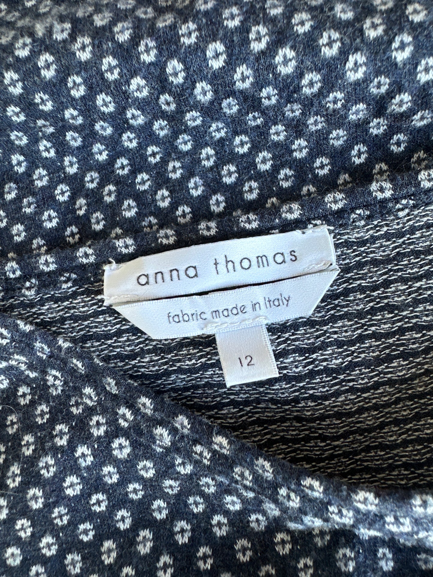 Anna Thomas | top | size 12 | long sleeve | 100% cotton