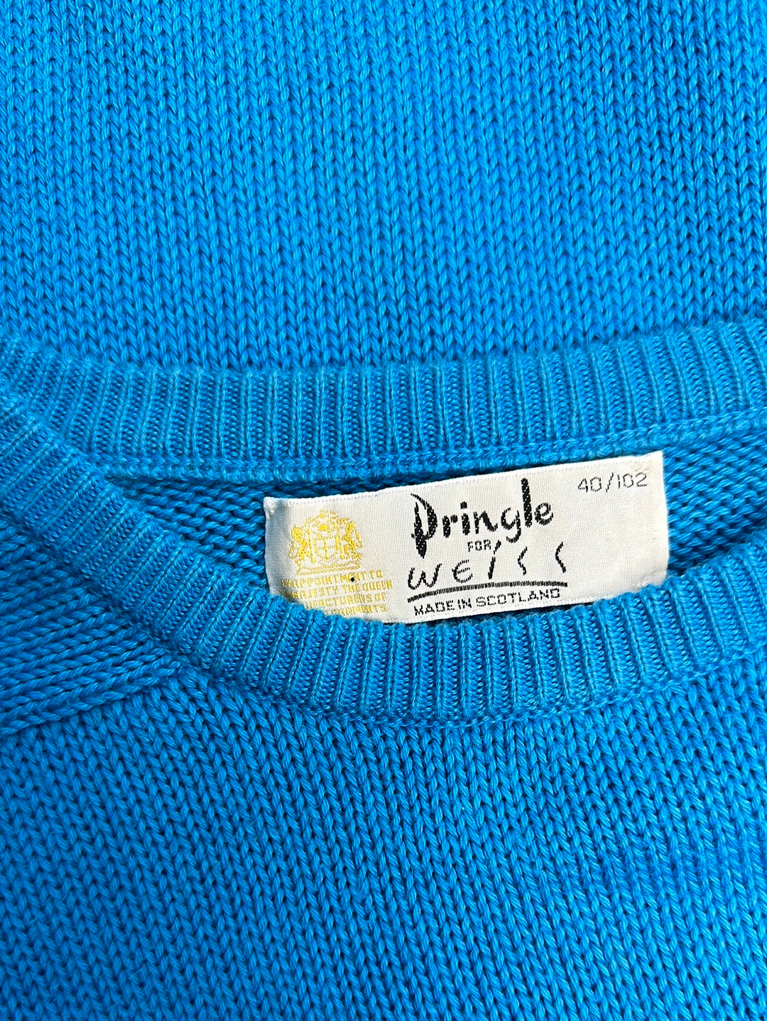 Pringle for WEISS | vintage 80's | sweater | size 10 | crew neck | made in Scotland