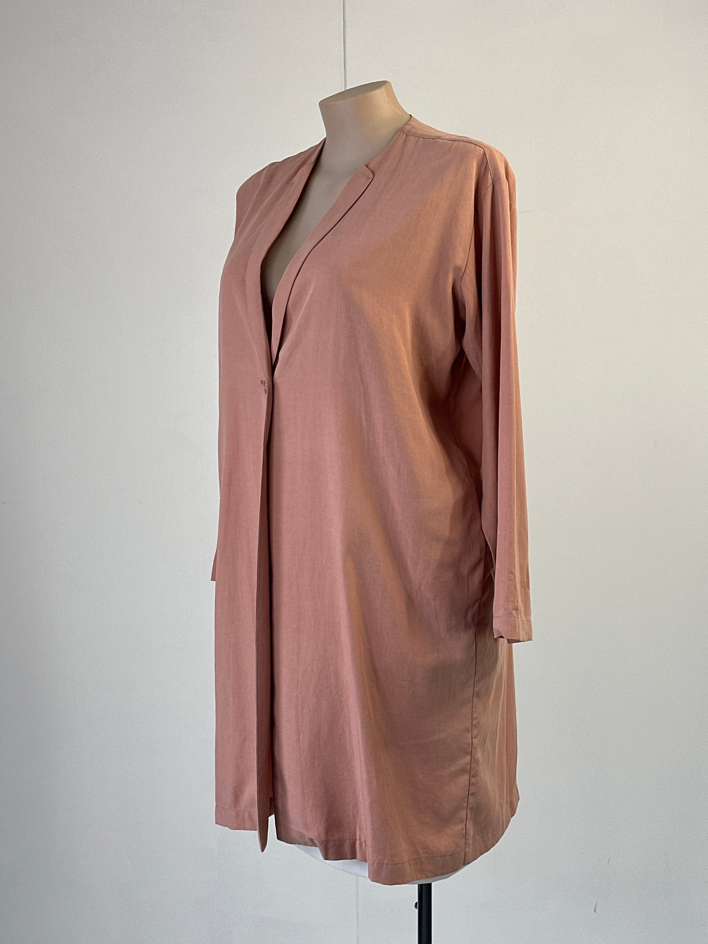 Naïf | Montréal | coat | size 14 | single breasted | lyocell linen blend