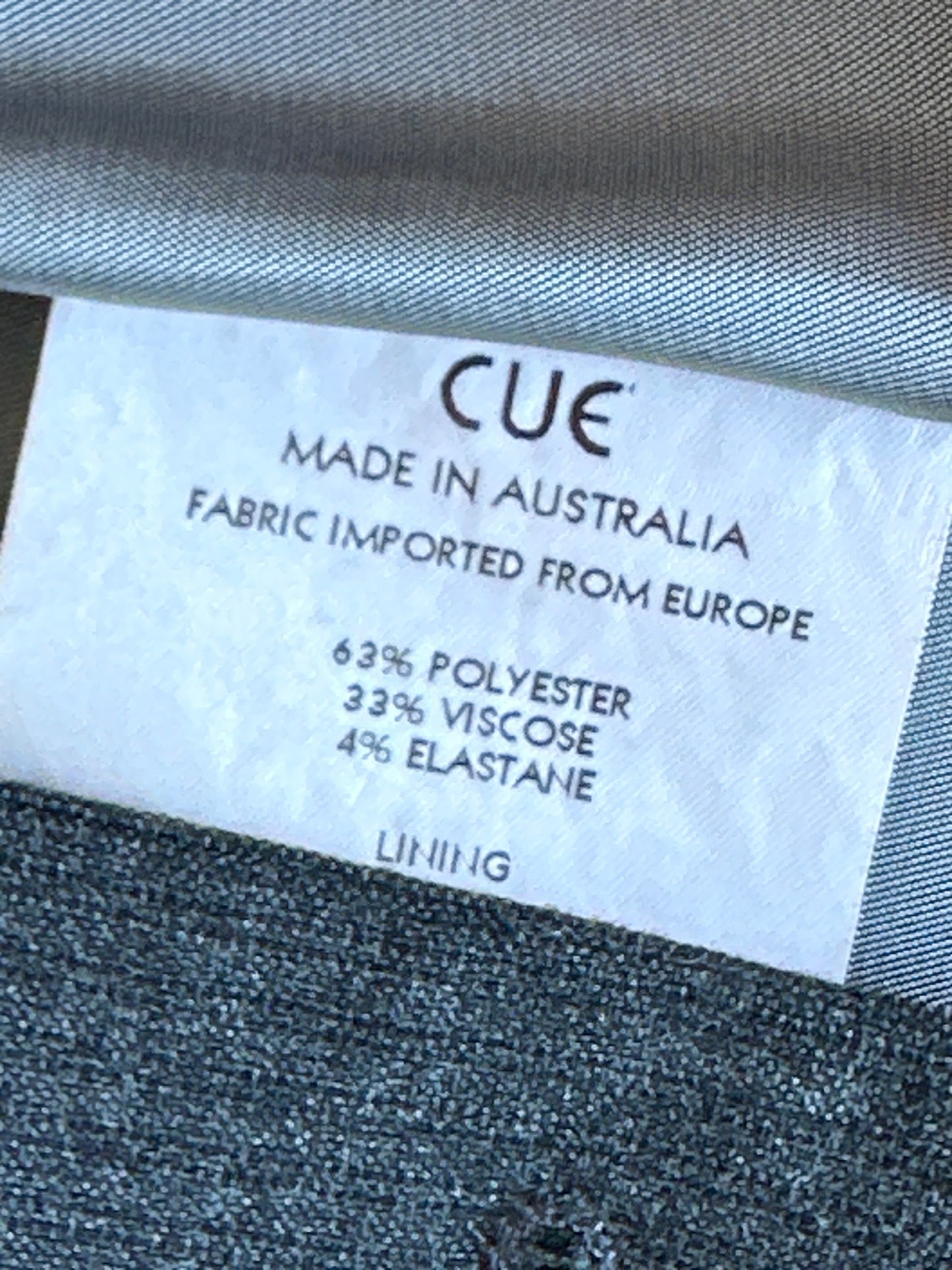 Cue | jacket | size 10 | single breasted | made in Australia 🇦🇺