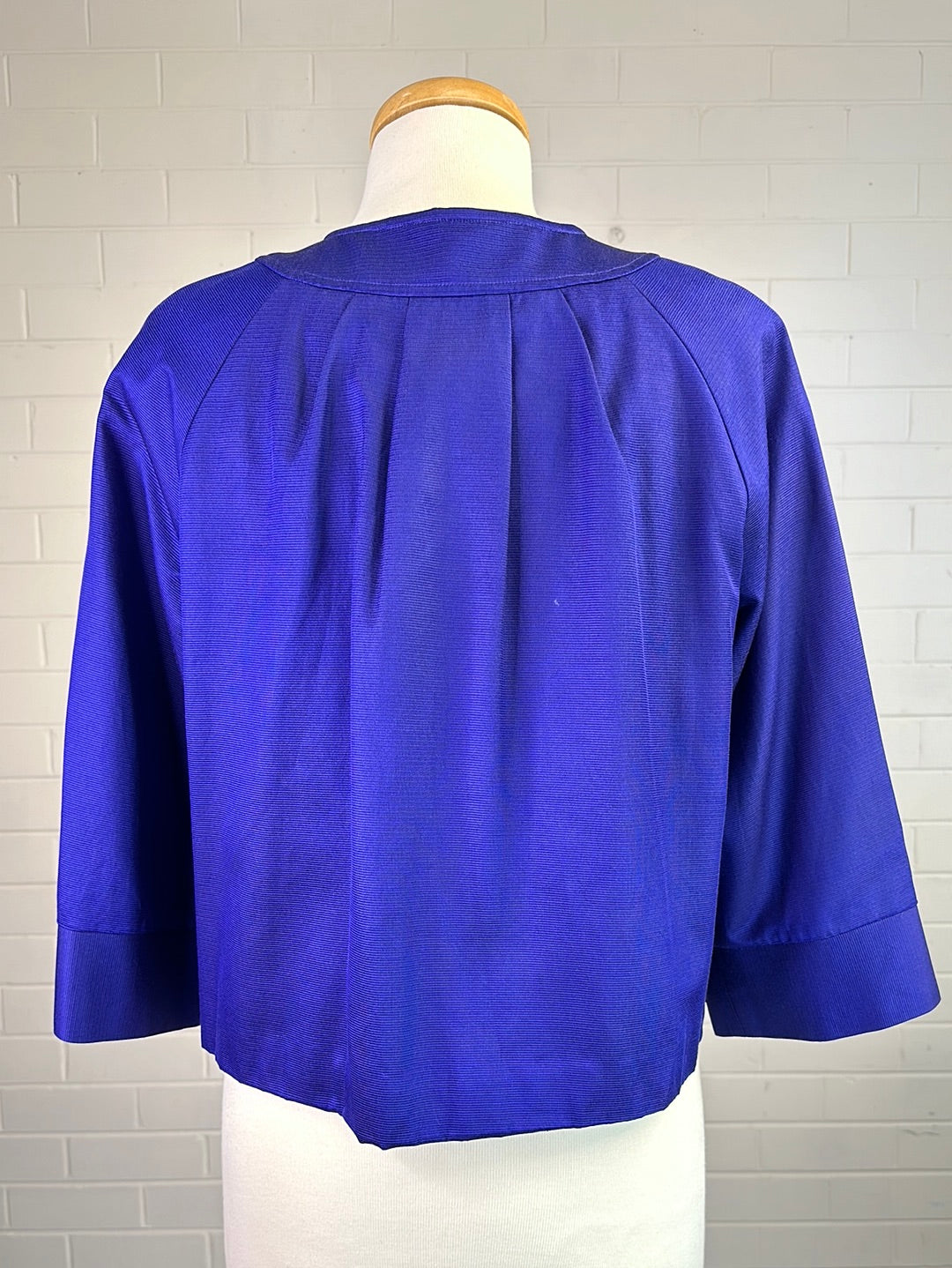 Jones New York | jacket | size 10 | single breasted | cotton silk blend