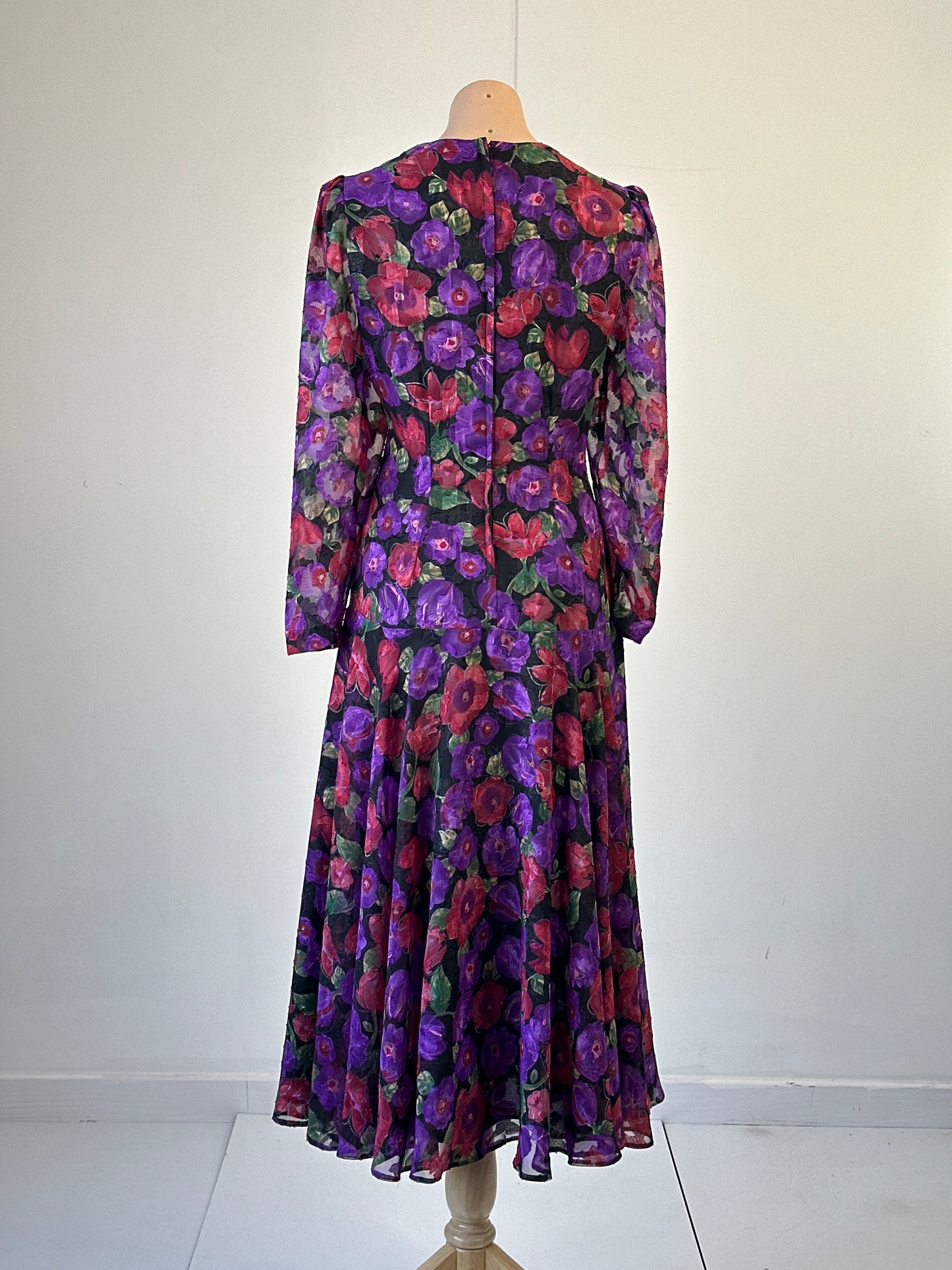 Sally Browne | vintage 80's | dress | size 12 | maxi length | made in Australia 🇦🇺