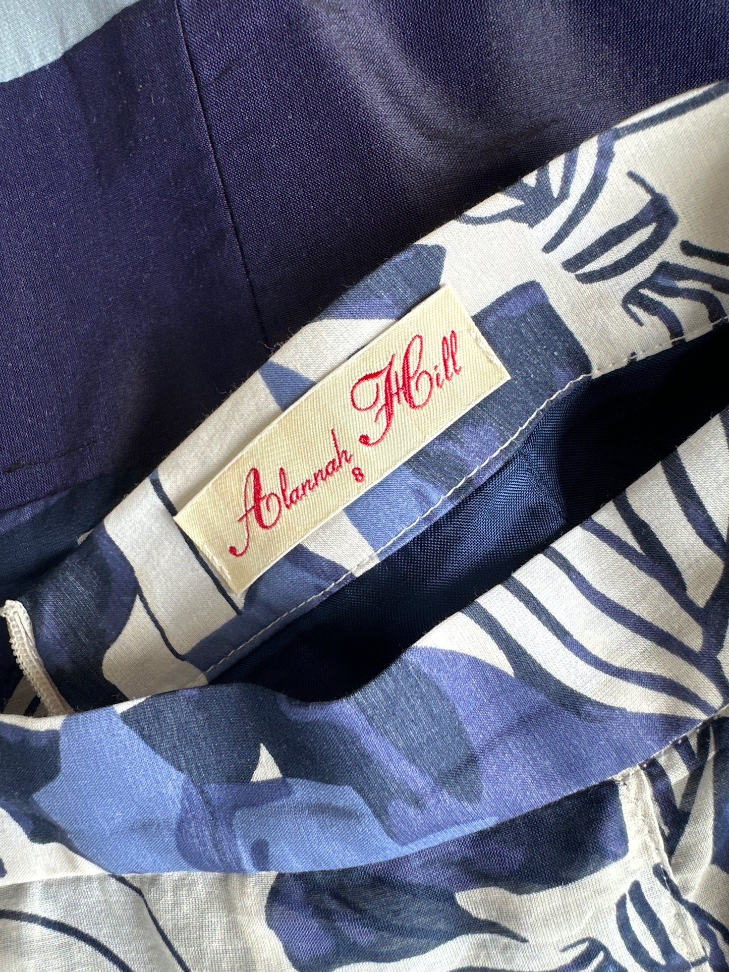 Alannah Hill | skirt | size 8 | knee length | silk cotton blend
