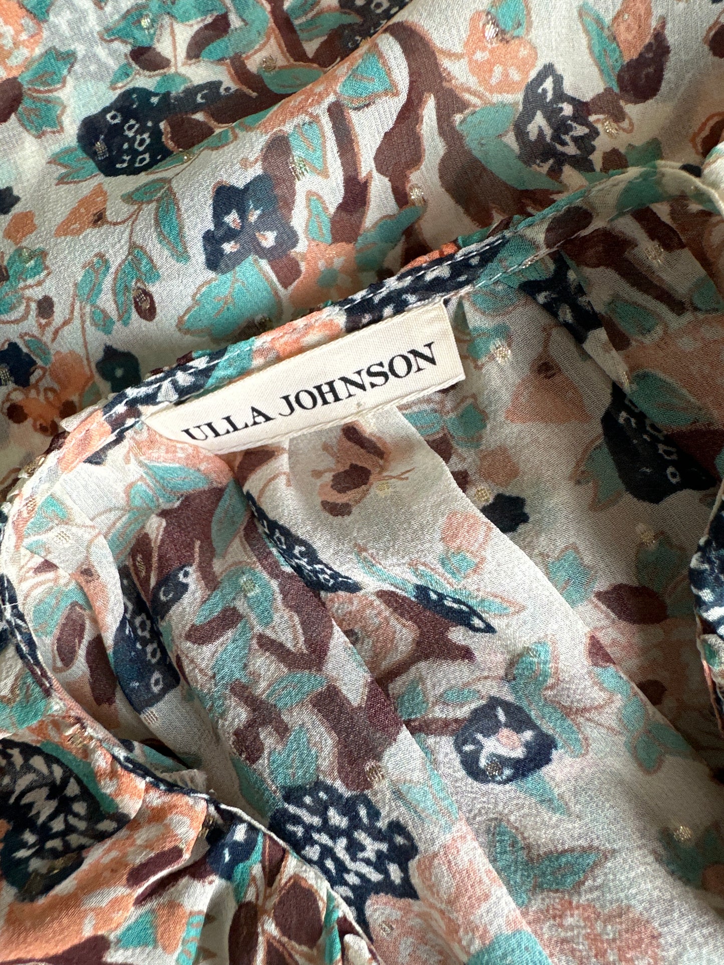 Ulla Johnson | New York | top | size 14 | long sleeve | 100% silk