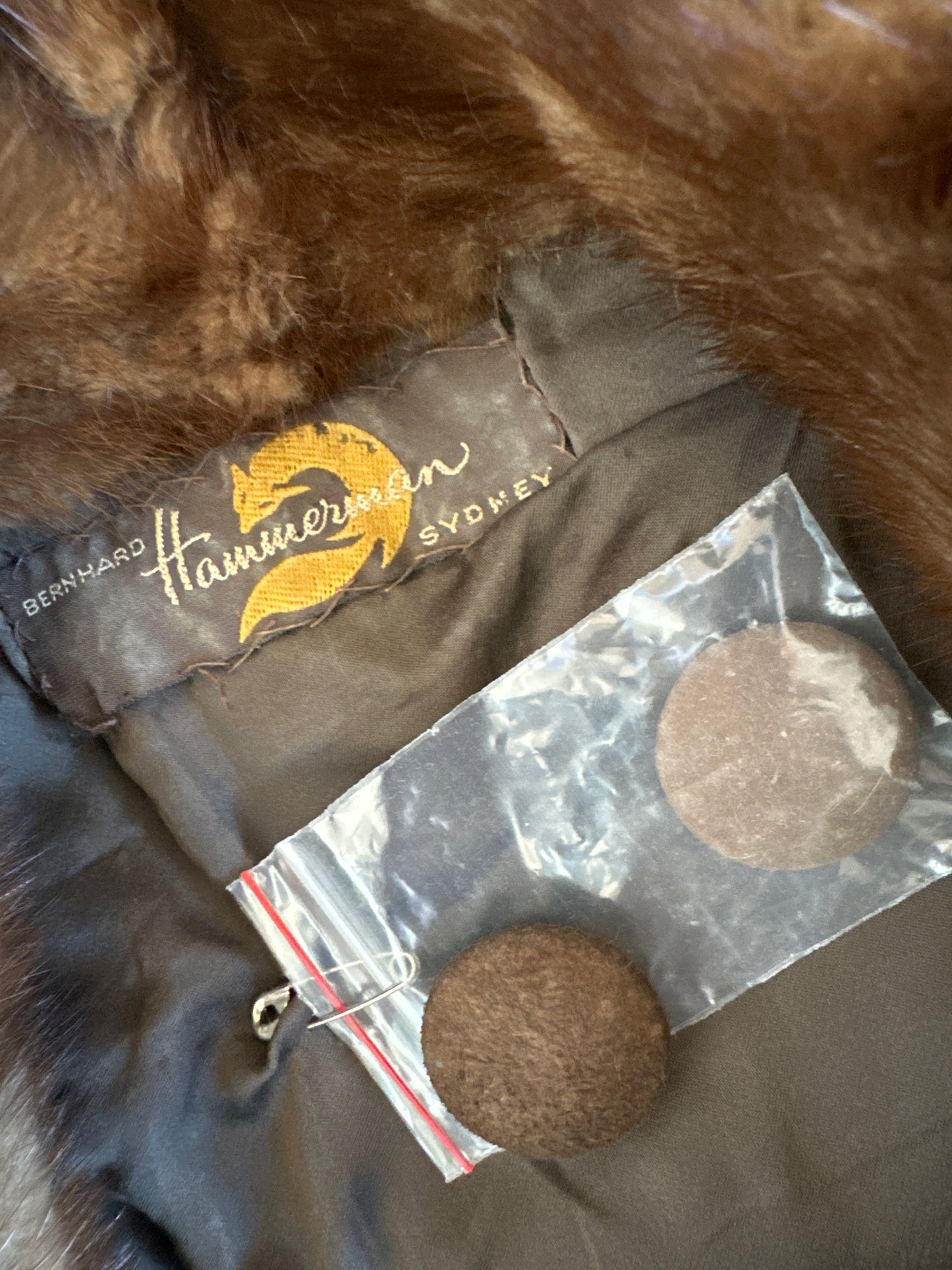 Bernhard Hammerman - Sydney | vintage 60's | fur jacket | size 8 | single breasted