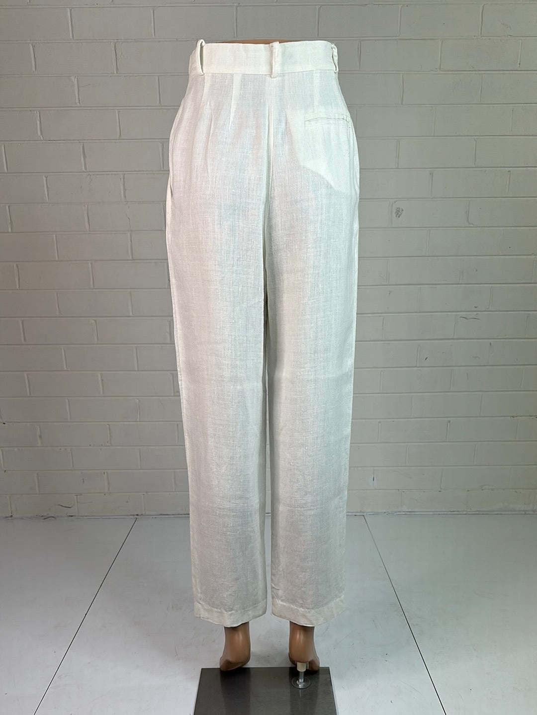 Trent Nathan | vintage 90's | pants | size 10 | straight leg | 100% linen | made in Australia 🇦🇺