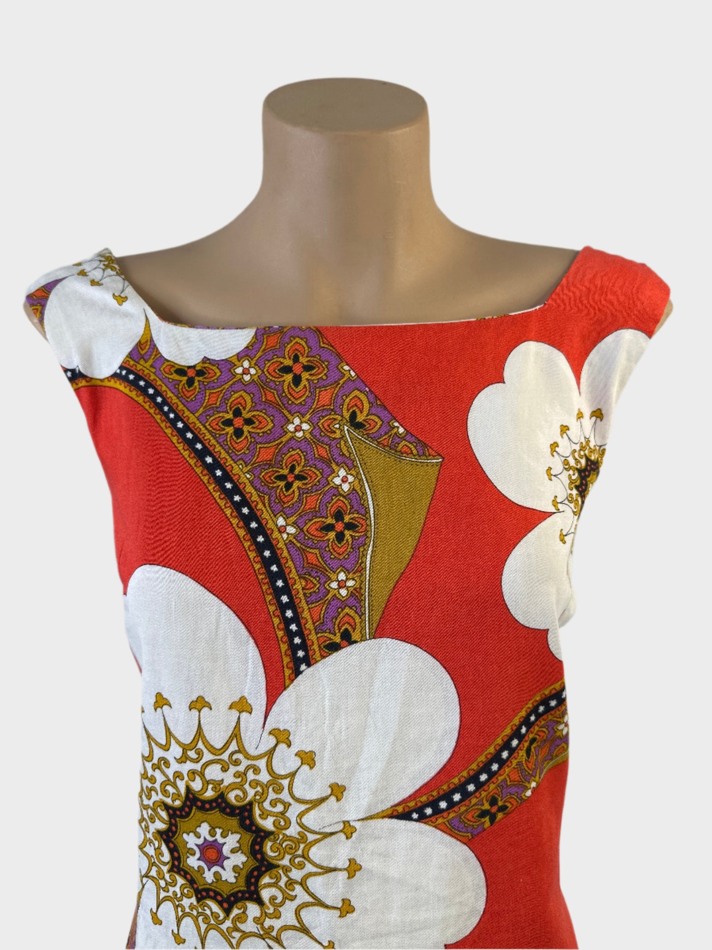 Palm Island | vintage 70's | dress | size 10 | knee length | 100% cotton