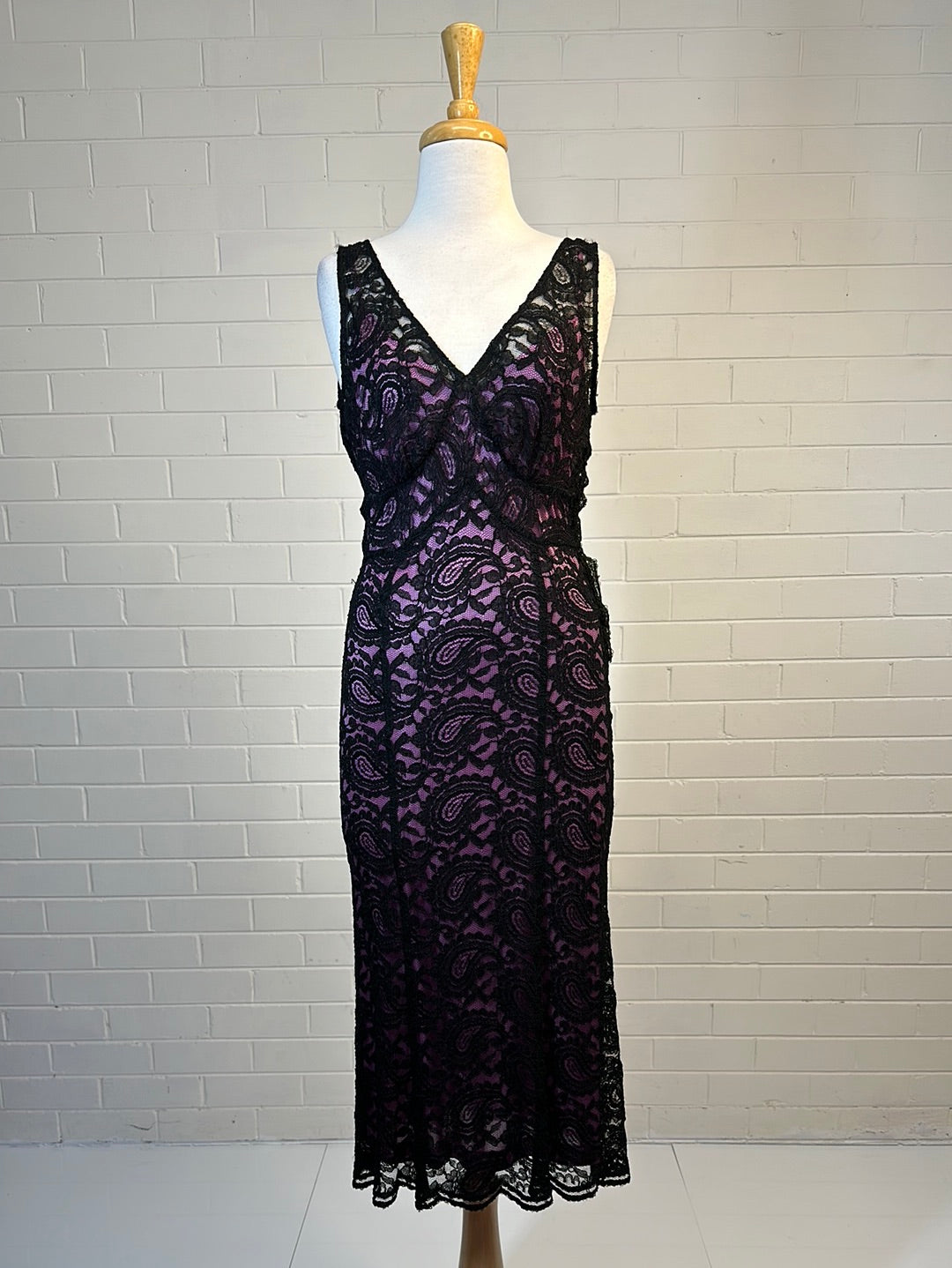 Howard Showers | vintage 90's | dress | size 12 | midi length | made in Australia