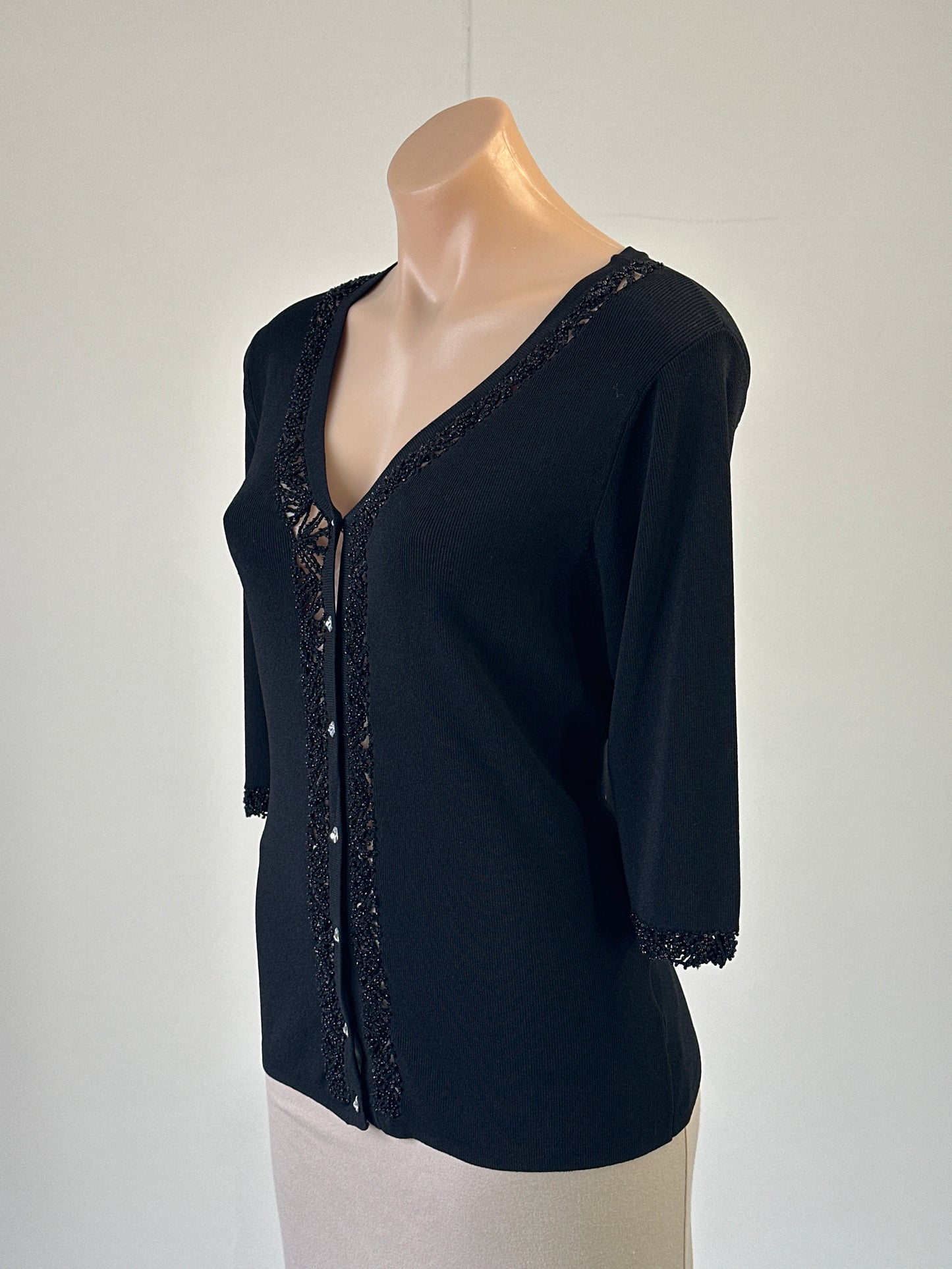 Sandra Steiner | vintage 90's | cardigan | size 10 | elbow length sleeve