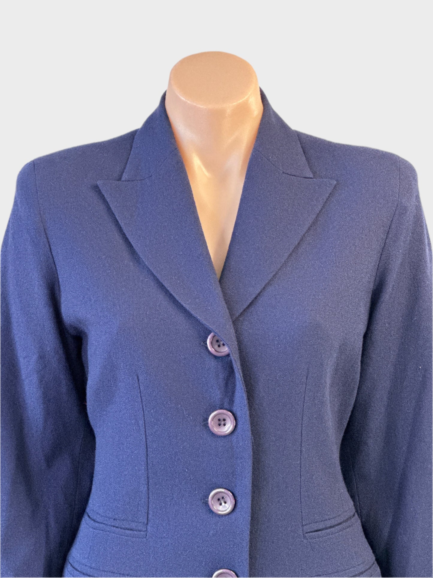 Paola Calo | Italy | vintage 90's | jacket | size 8 | single breasted | 100% wool