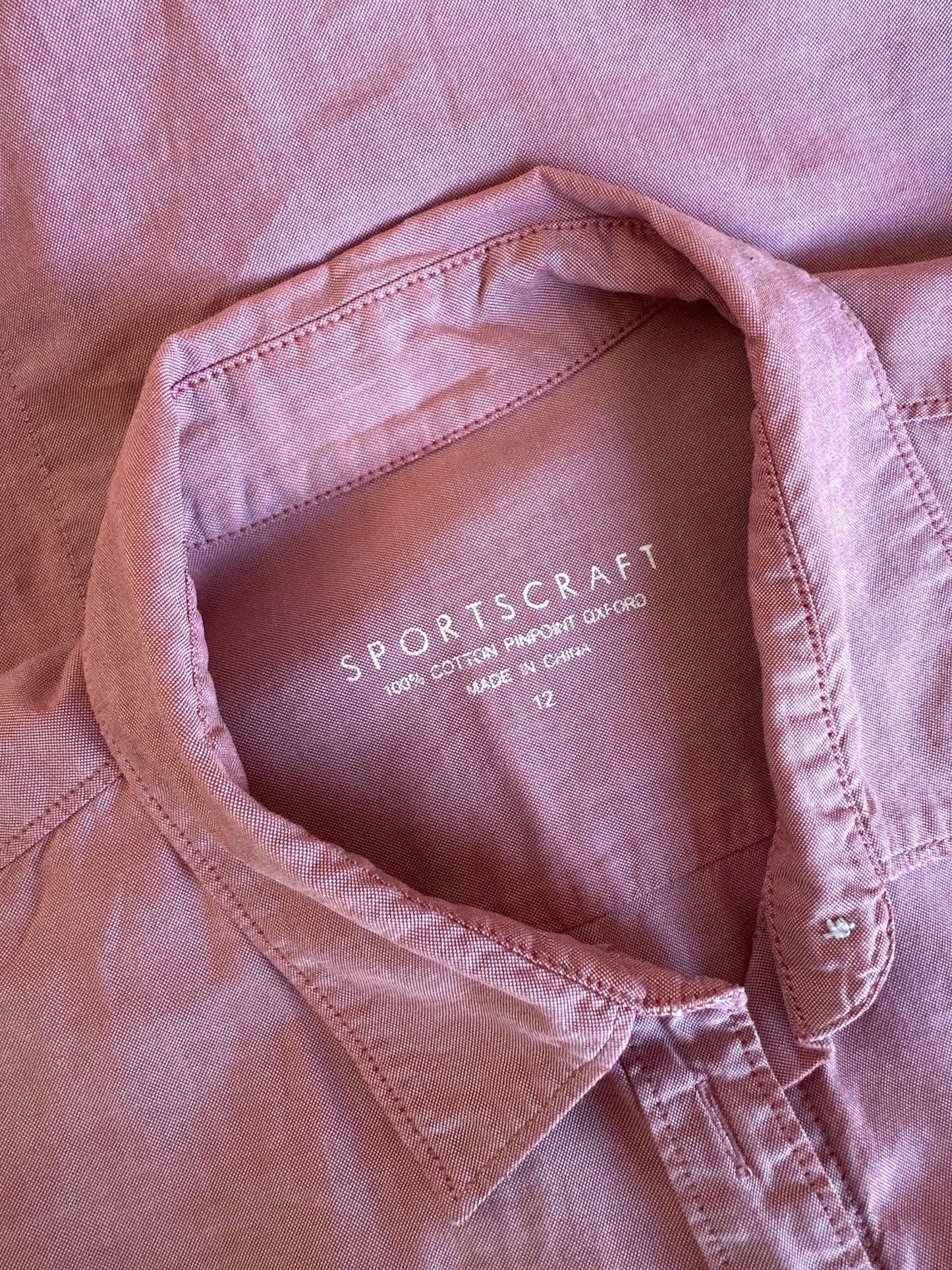 Sportscraft | shirt | size 12 | long sleeve | 100% cotton