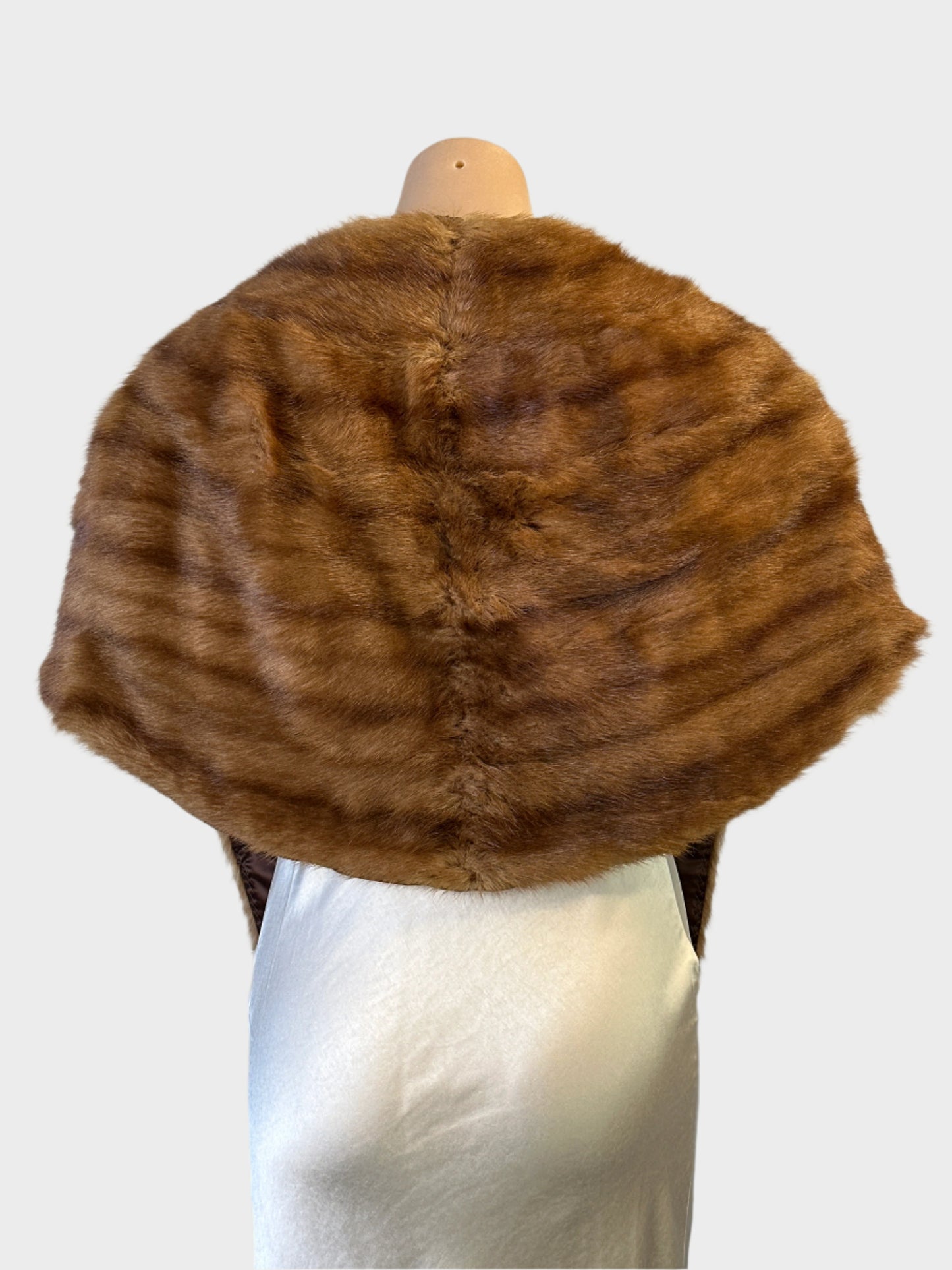 No label | vintage 60's | fur stole | one size | open front