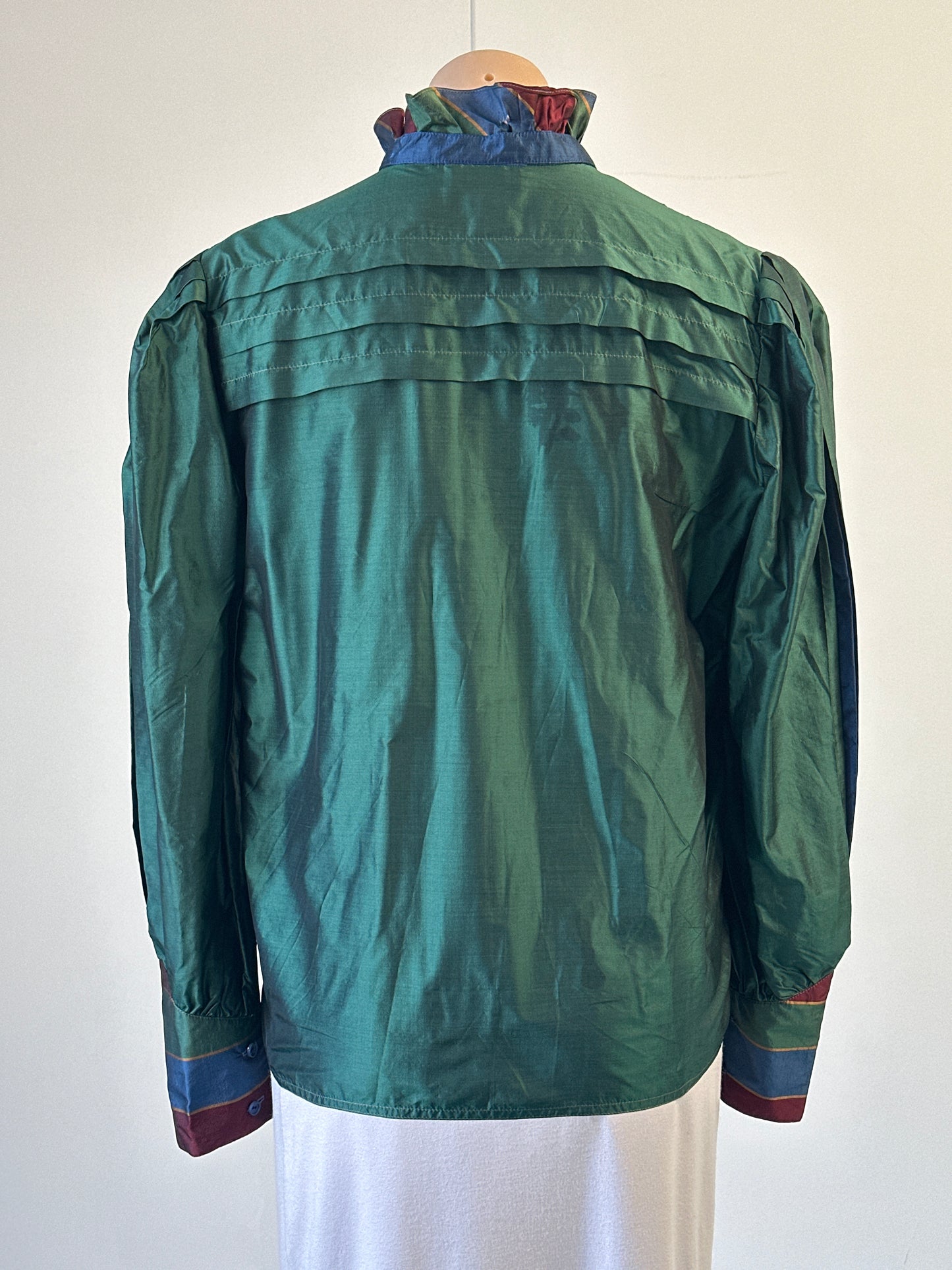 Alan Austin | France | vintage 80's | shirt | size 12 | long sleeve | 100% silk | made in France