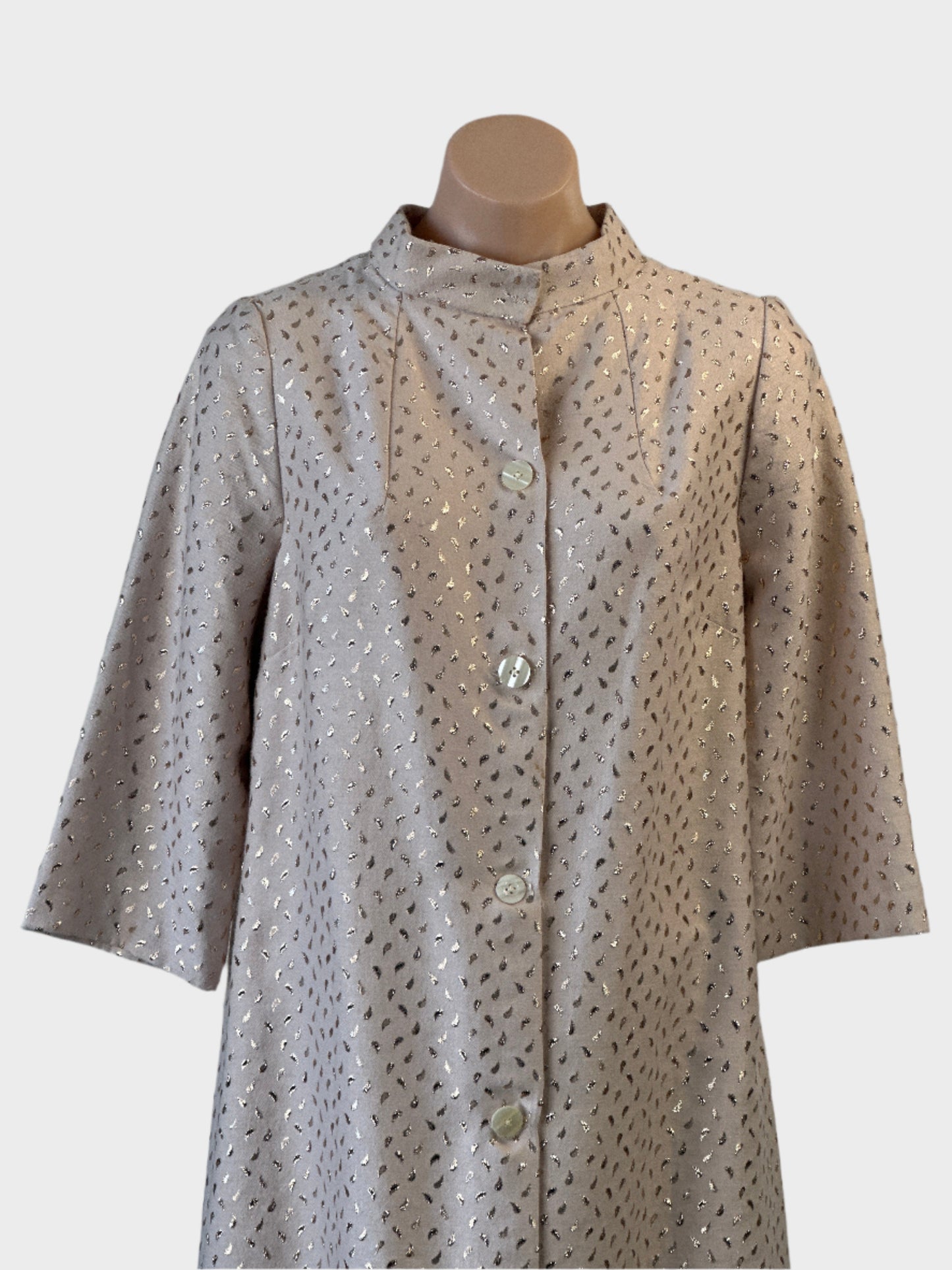 No label - home sewn | vintage 60's | coat | size 12 | single breasted