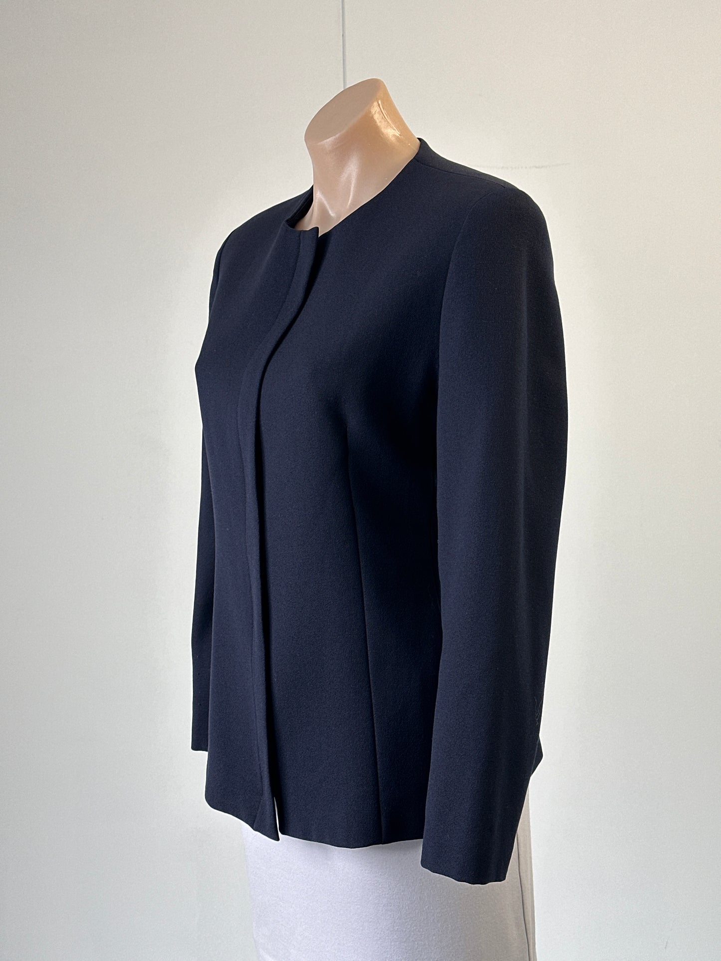 Carla Zampatti | vintage 90's | jacket | size 10 | zip front | 100% wool | made in Australia 🇦🇺