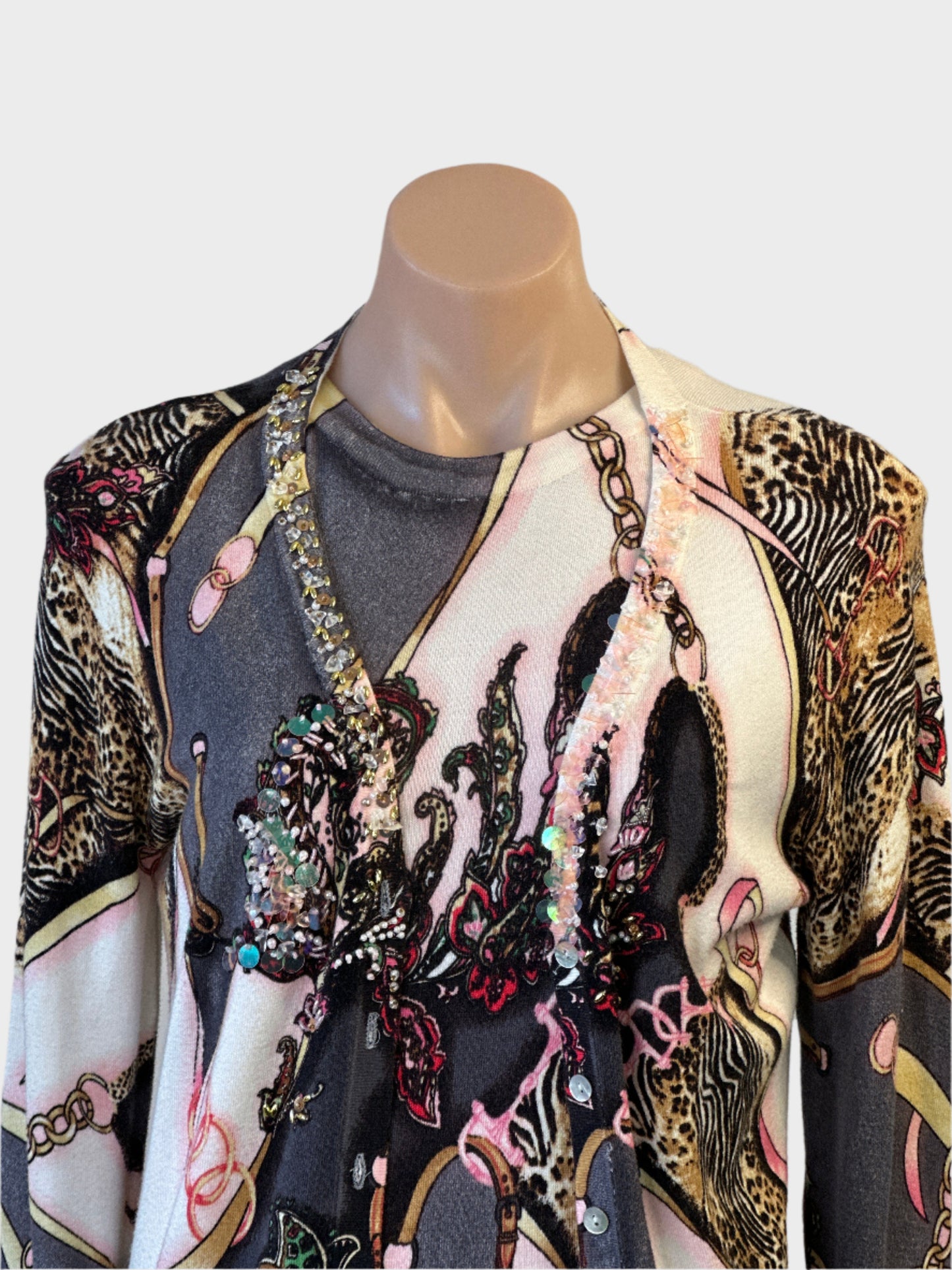 Nababila | cardigan & top set | size 12 | long sleeve