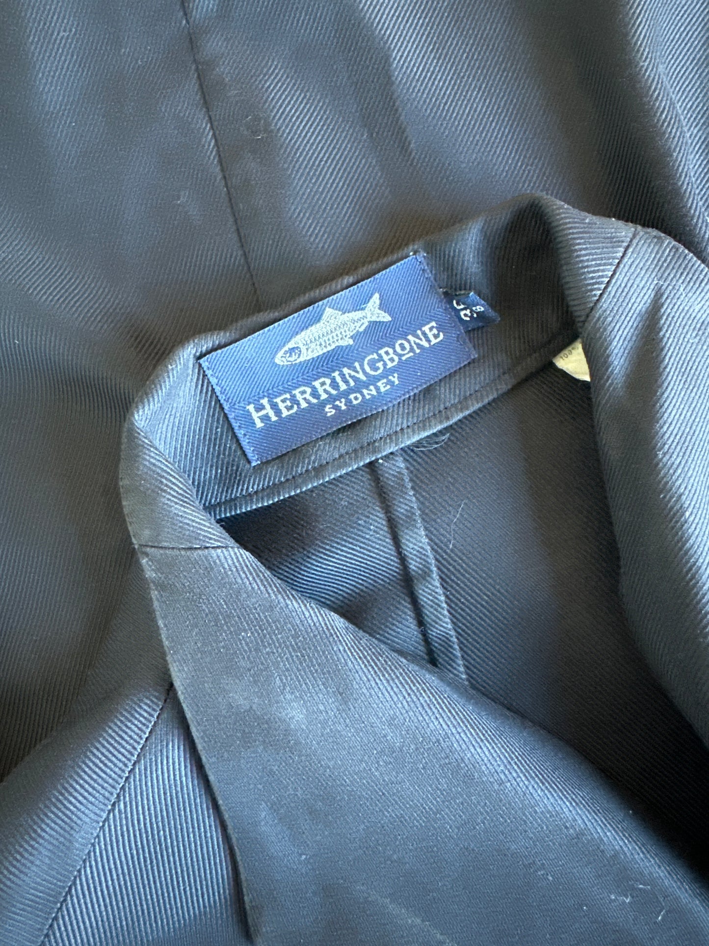 Herringbone | dress | size 8 | knee length | 100% cotton