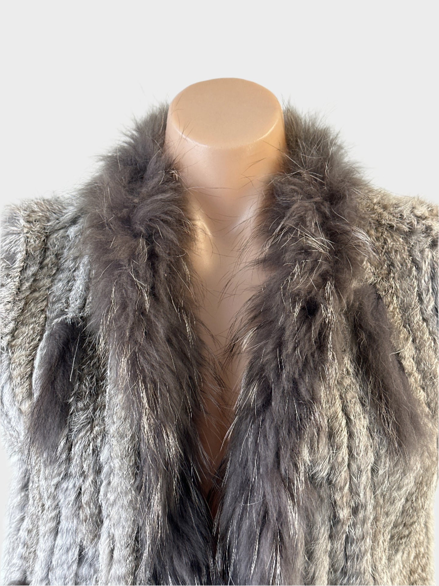 Heavenly | vest | size 10 | open front | 100% rabbit fur