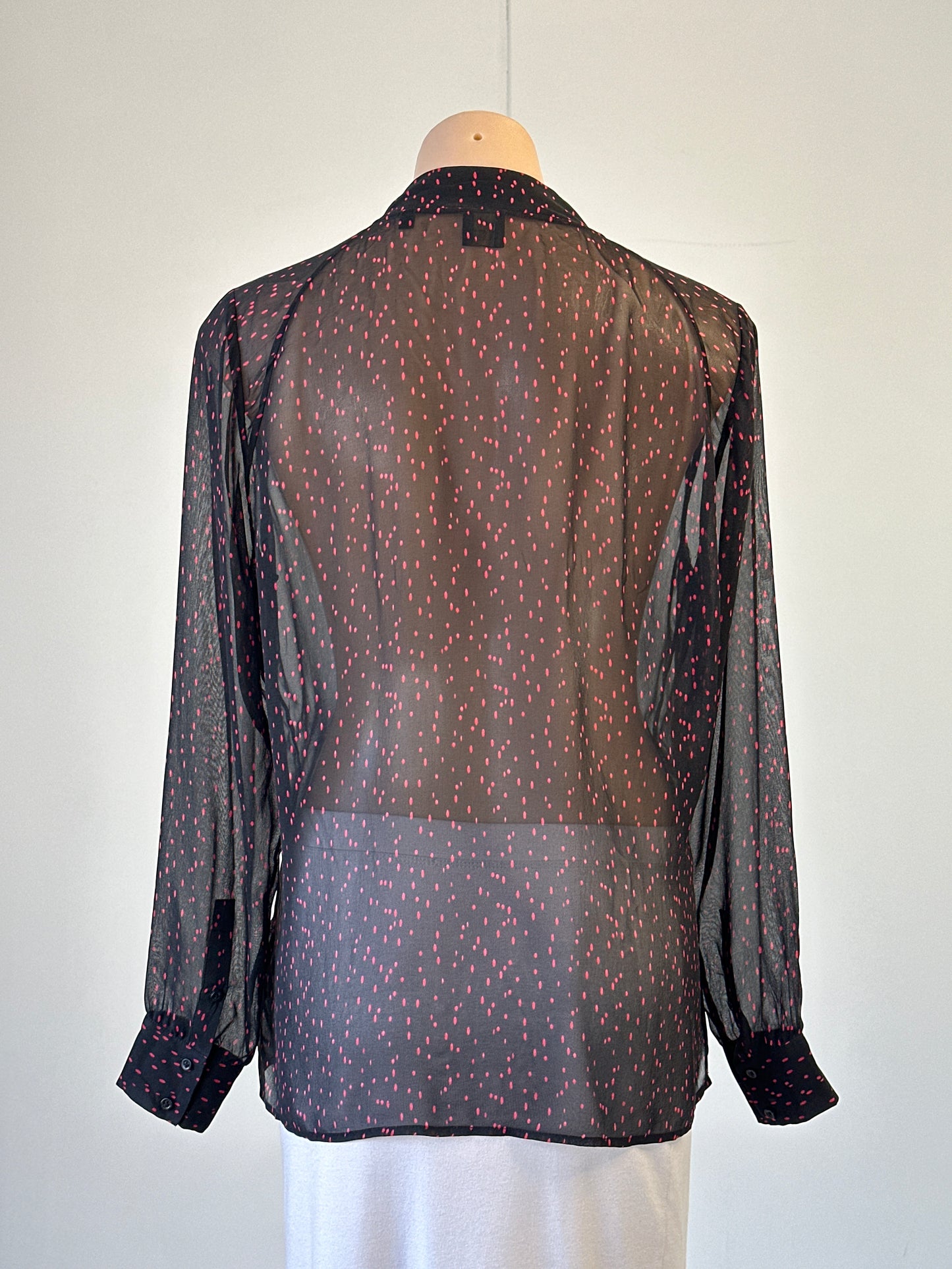 David Lawrence | shirt | size 12 | long sleeve | 100% silk