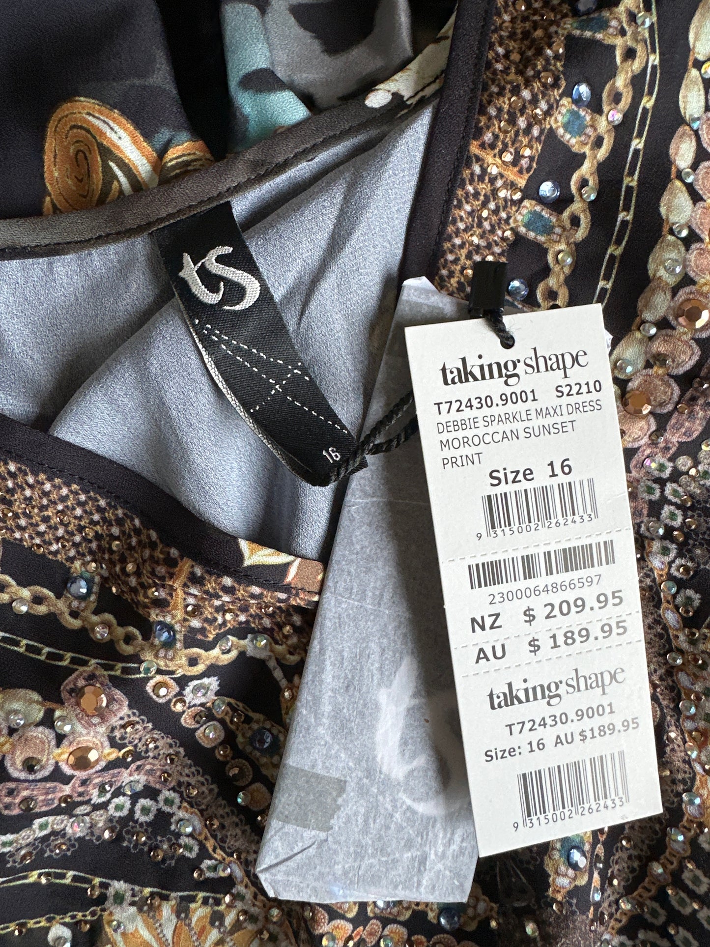 Taking Shape | dress | size 16 | maxi length | new with tags