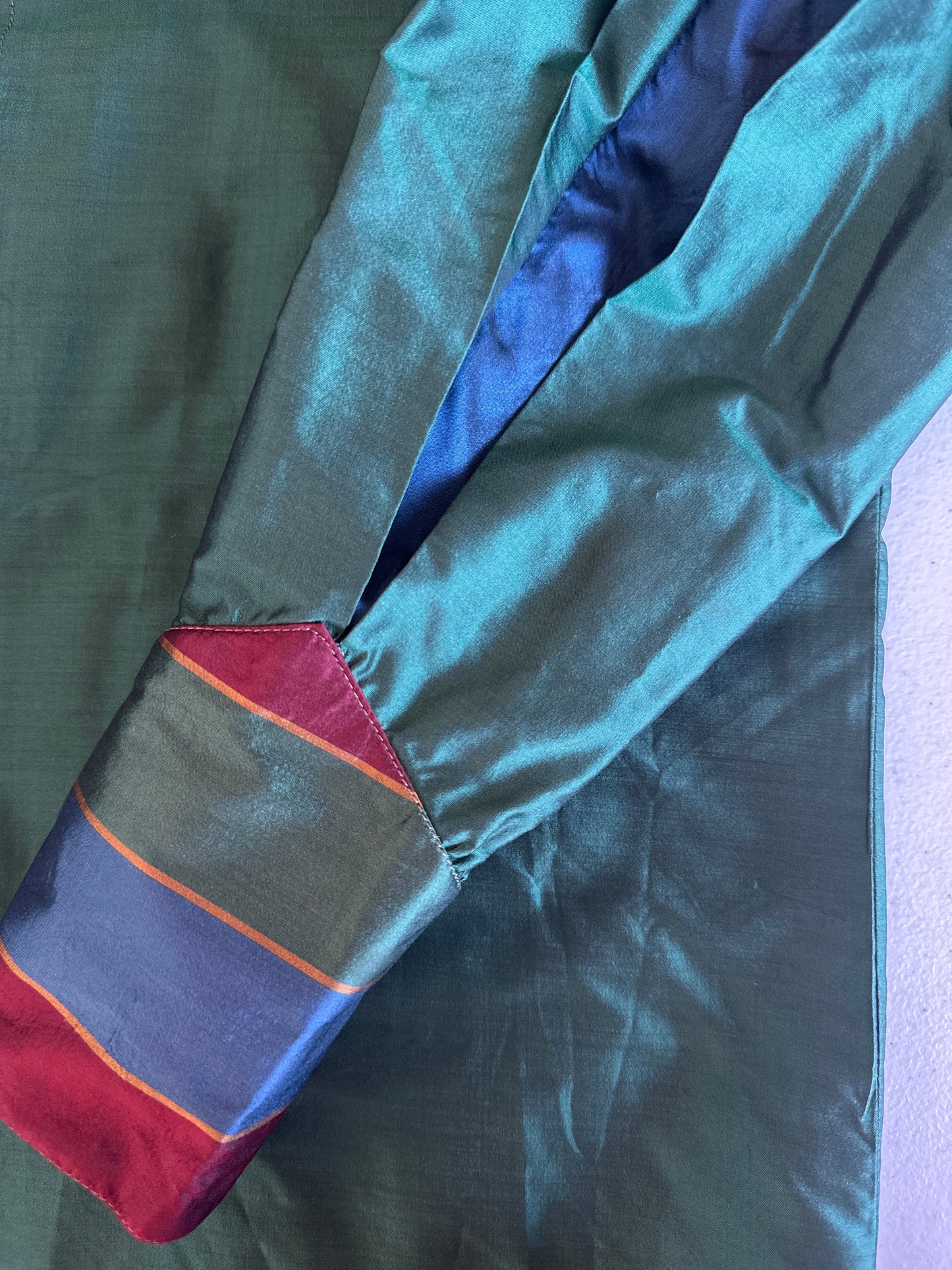 Alan Austin | France | vintage 80's | shirt | size 12 | long sleeve | 100% silk | made in France