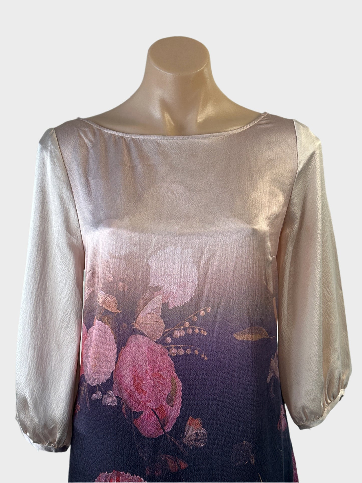 Monsoon | UK | dress | size 12 | knee length | 100% silk