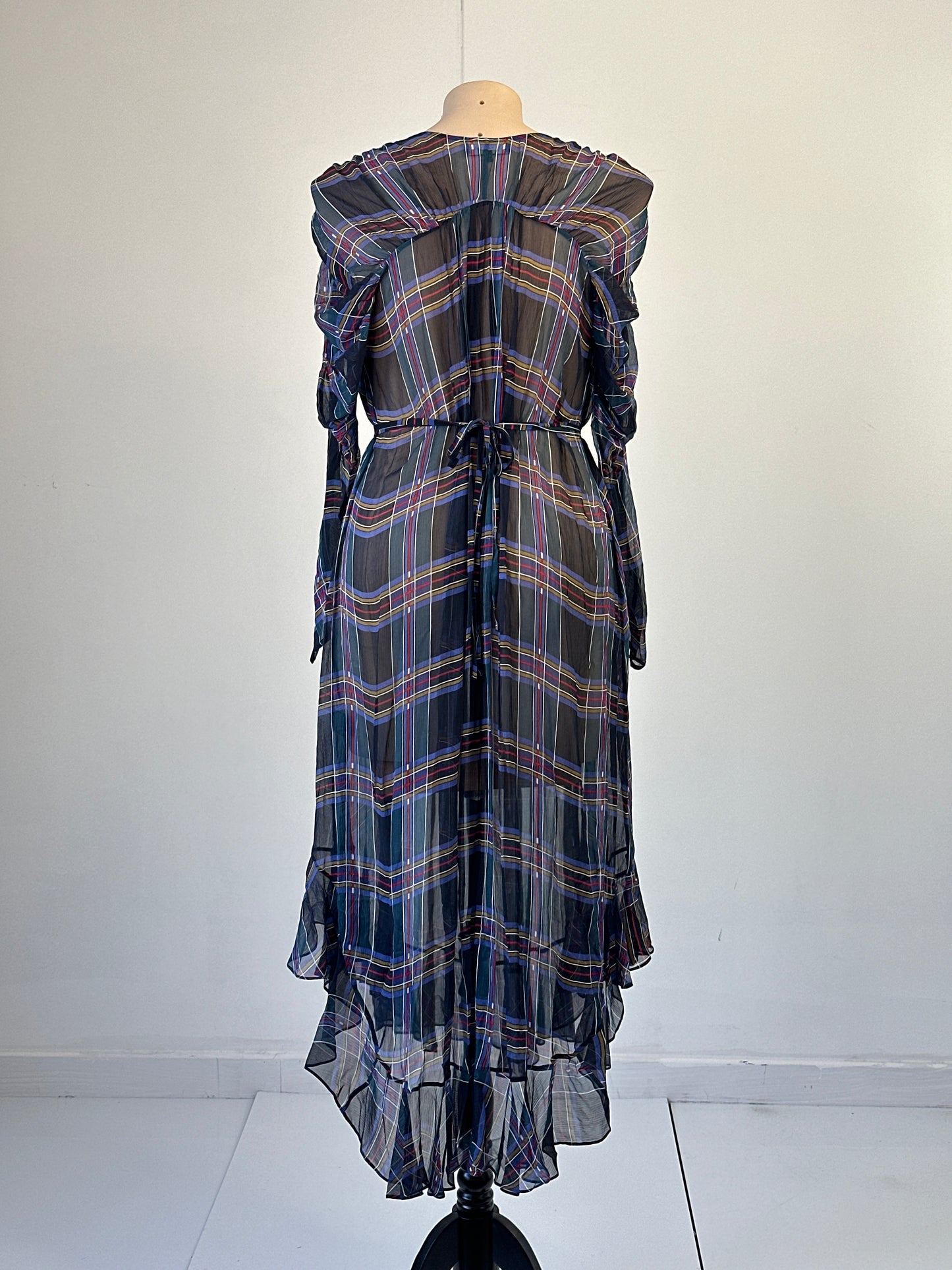 Lee Matthews | dress | size 14 | maxi length | 100% silk