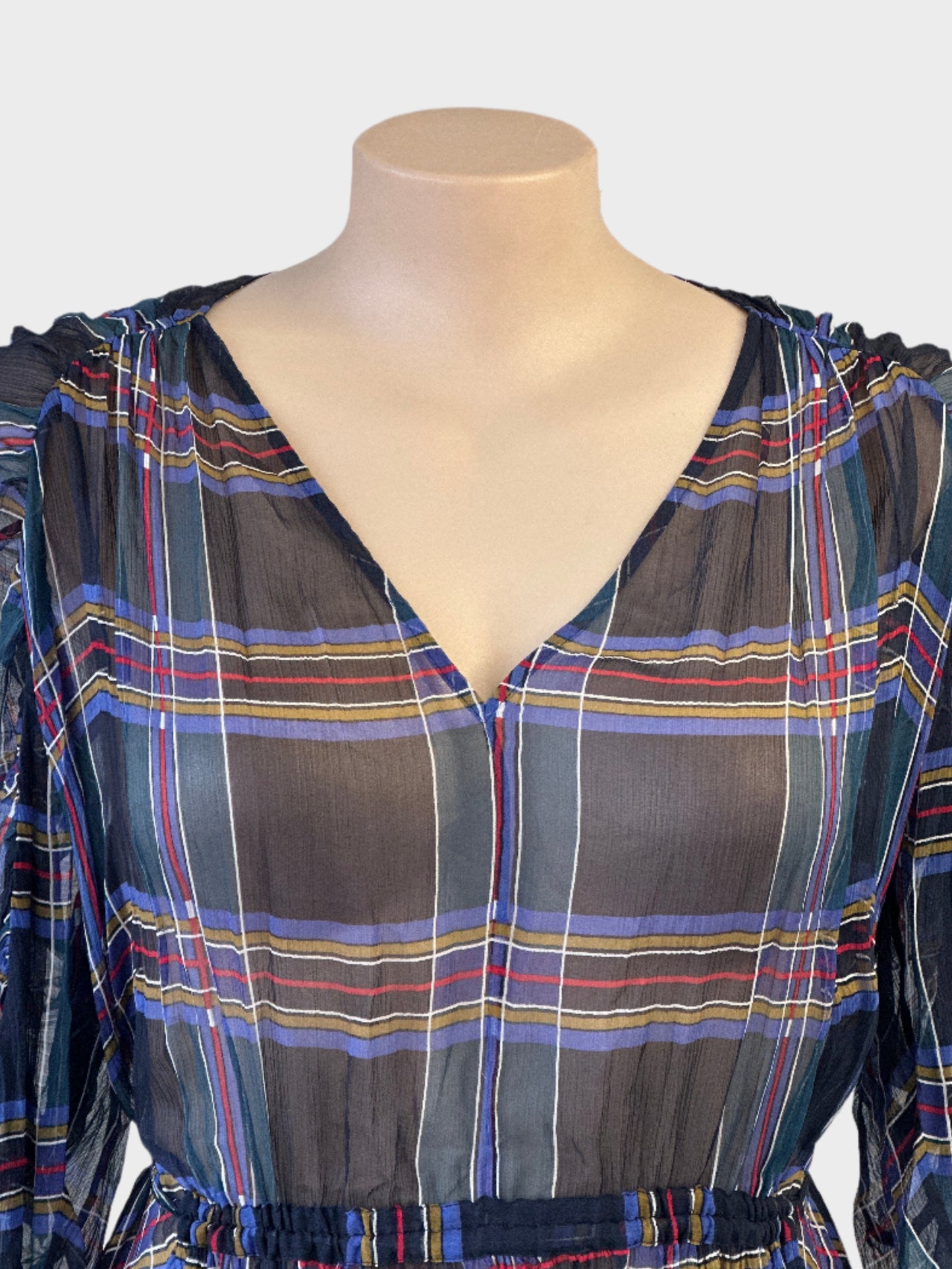 Lee Matthews | dress | size 14 | maxi length | 100% silk