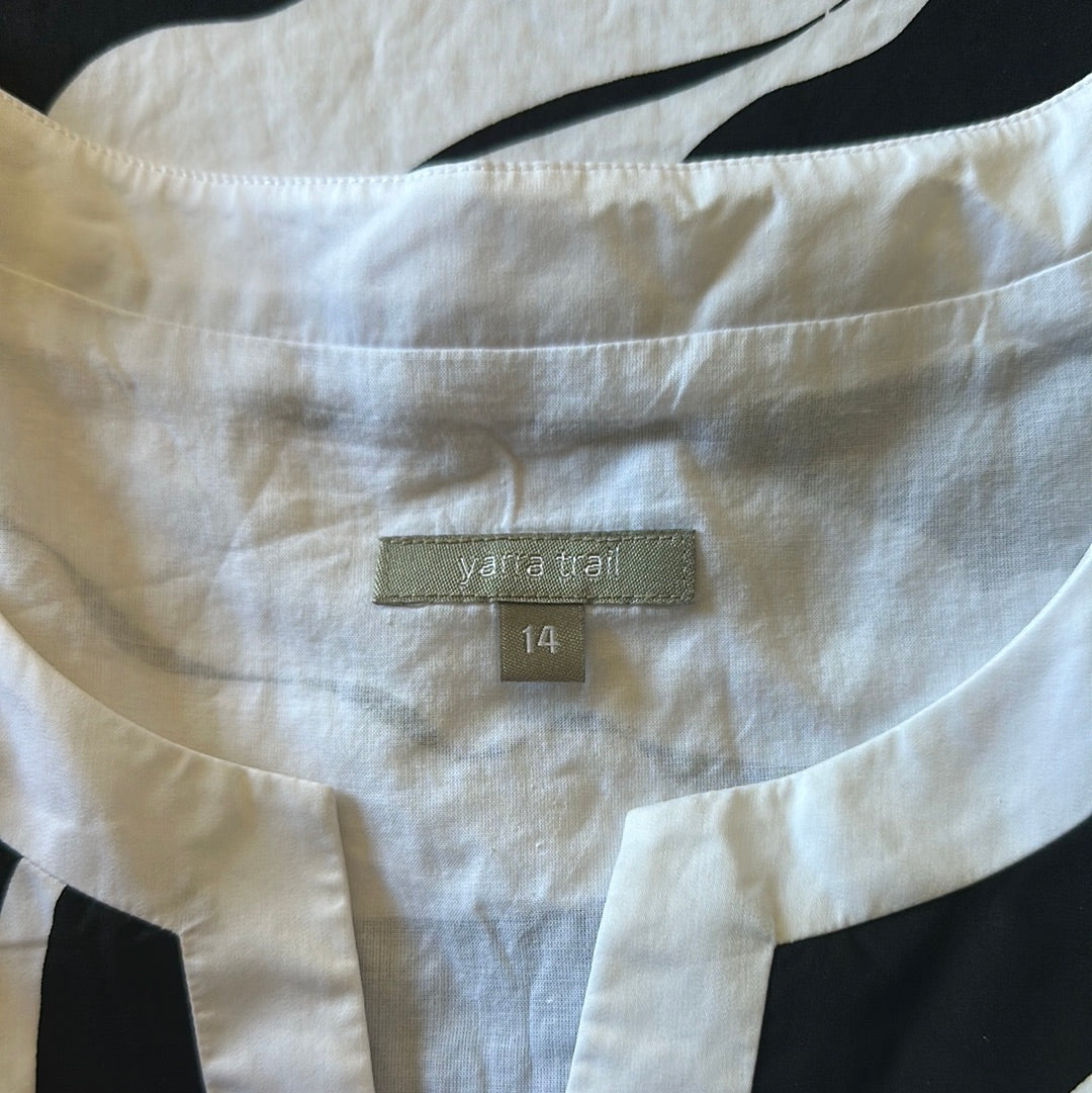 Yarra Trail | dress | size 14 | midi length | 100% cotton