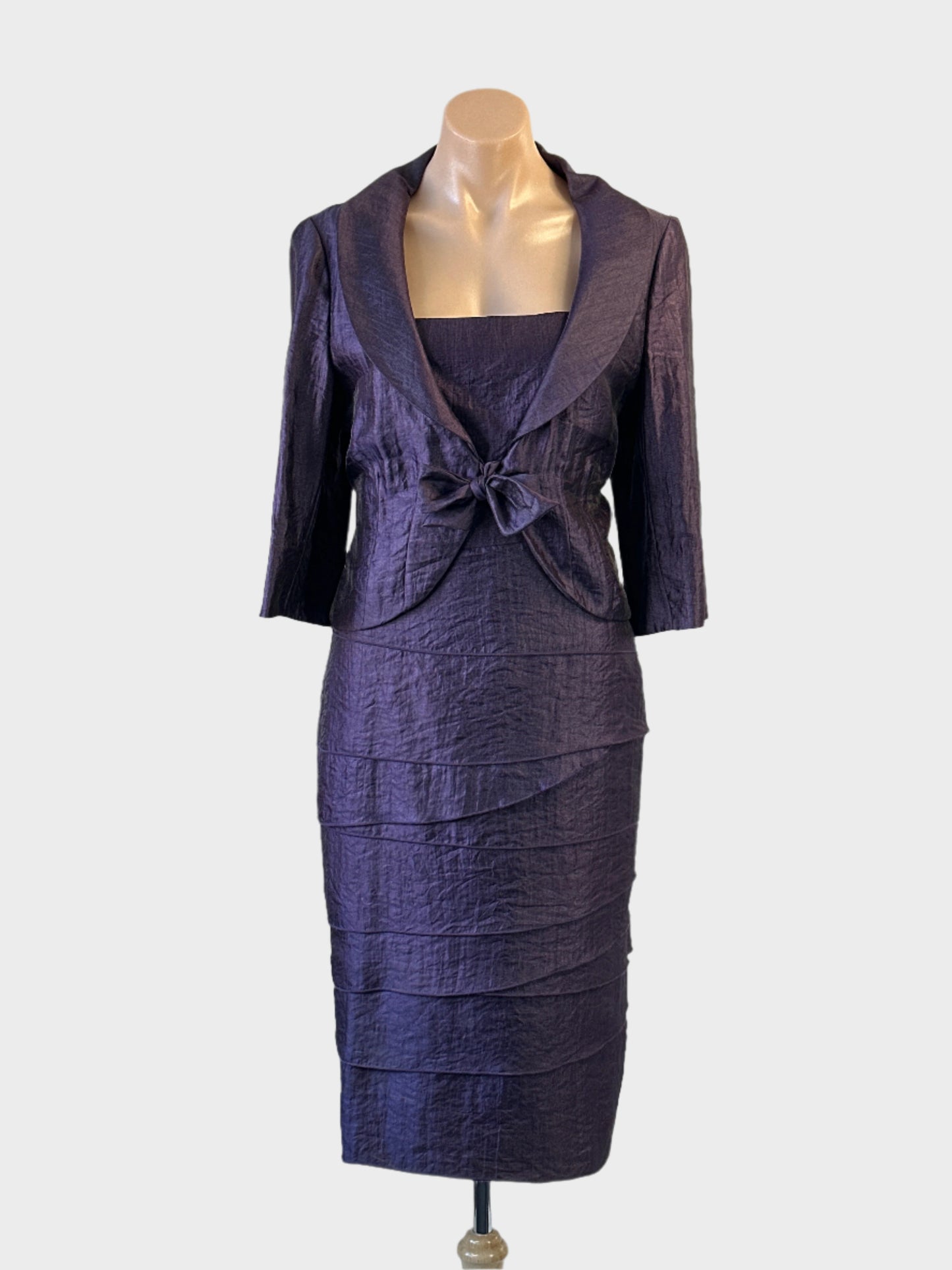 Queenspark | dress & jacket set | size 12 | midi length
