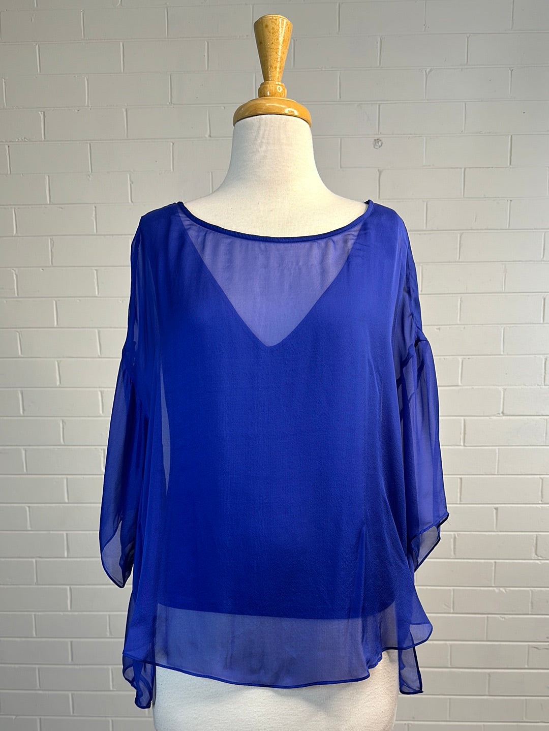 Phase Eight | top | size 12 | short sleeve | 100% silk