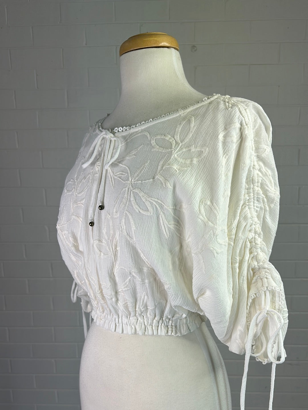 Tigerlily | top | size 10 | three quarter sleeve | 100% cotton | new with tags