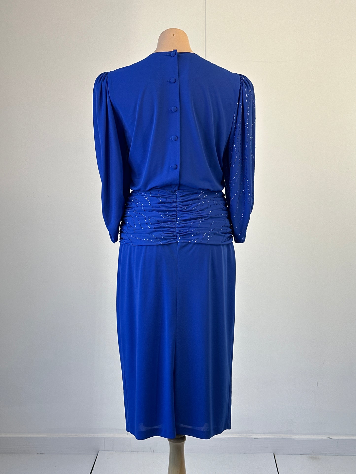 Fantasia | vintage 80's | dress | size 14 | midi length