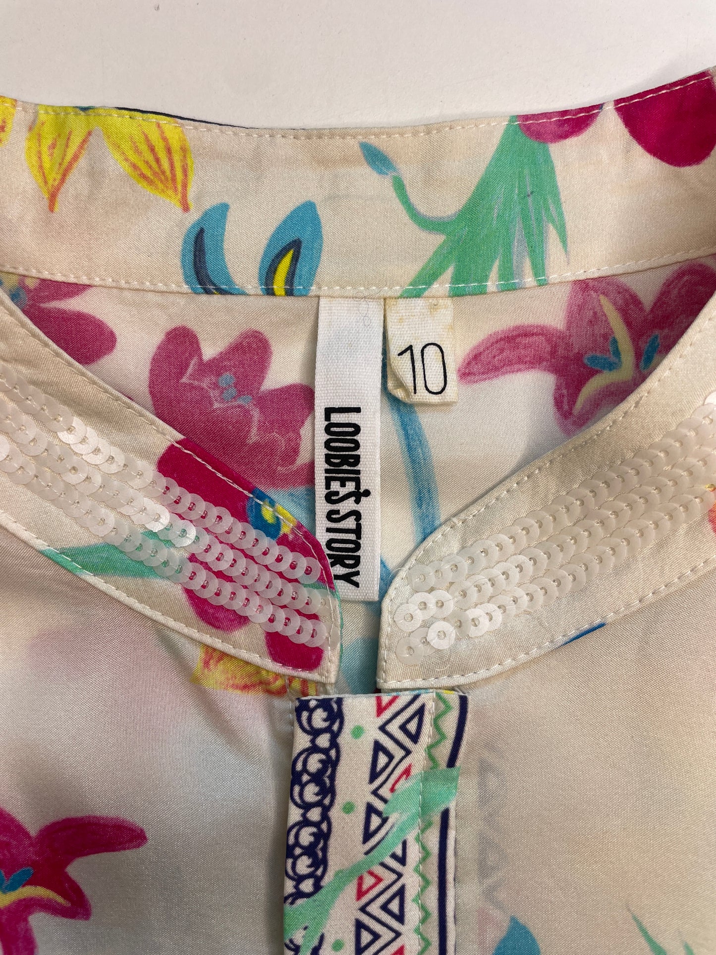 Loobie's Story | New Zealand | jacket | size 10 | zip front | 100% silk