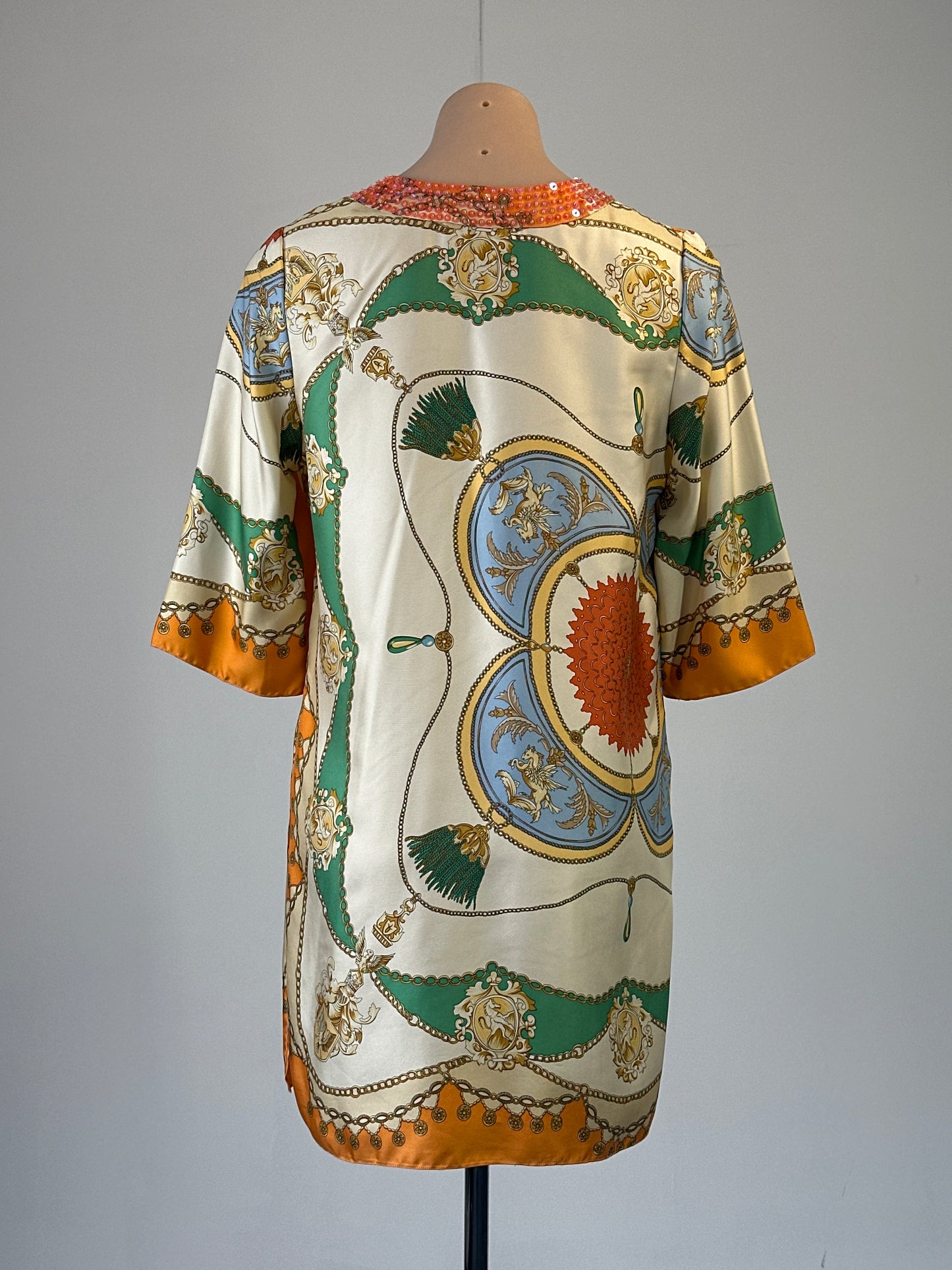Sarissa | top | size 8 | three quarter sleeve | 100% silk