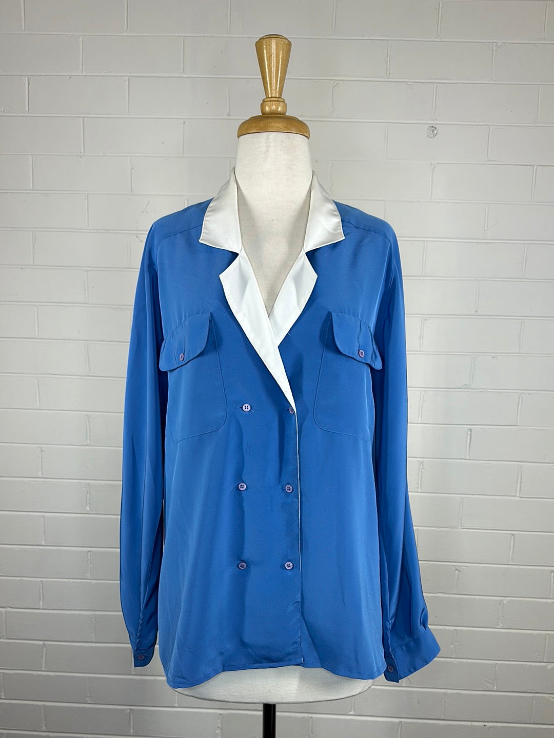Jacques Vert | London | vintage 80's | shirt | size 14 | long sleeve