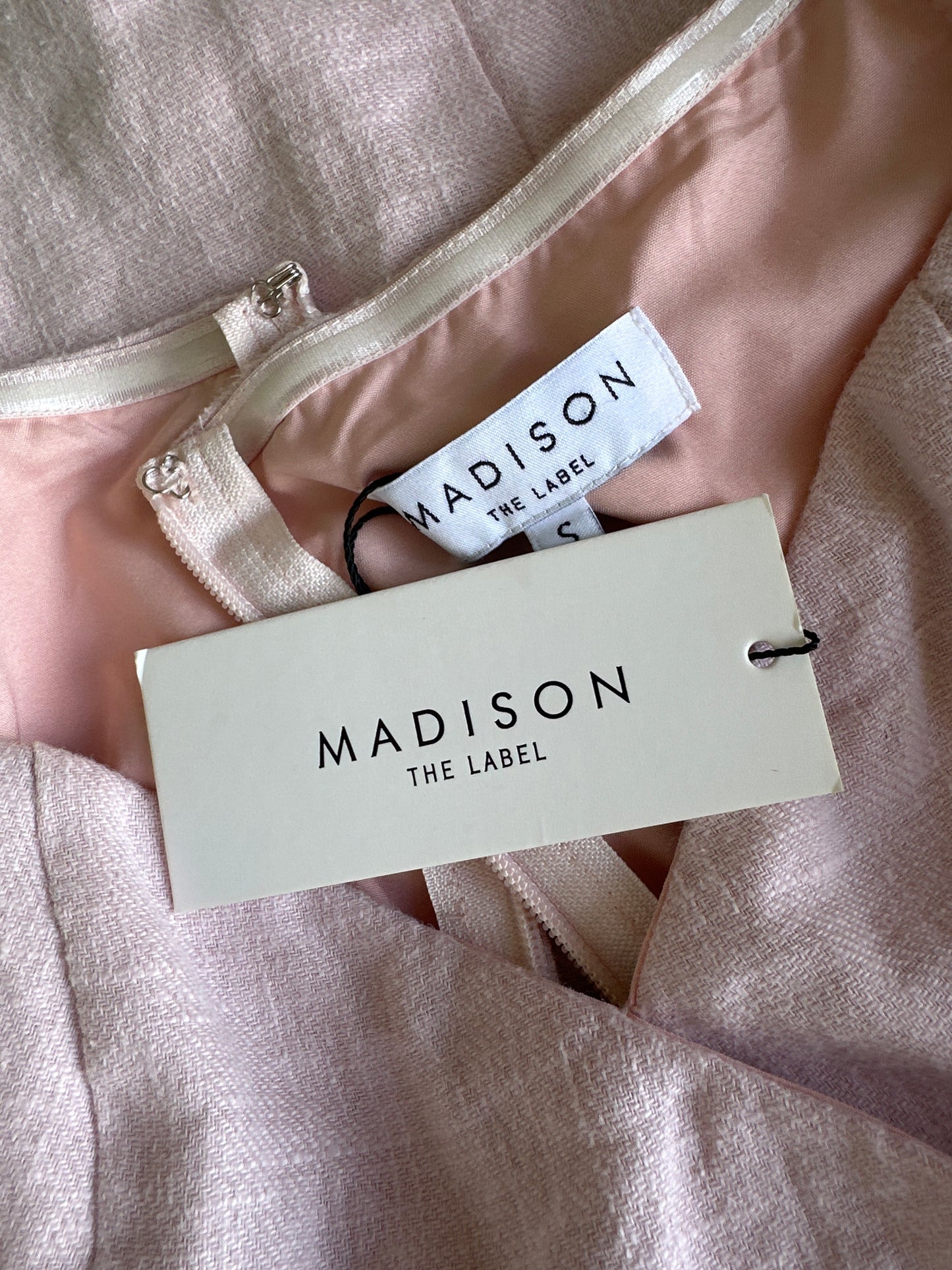 Madison The Label | dress | size 8 | mini length | linen cotton blend | new with tags