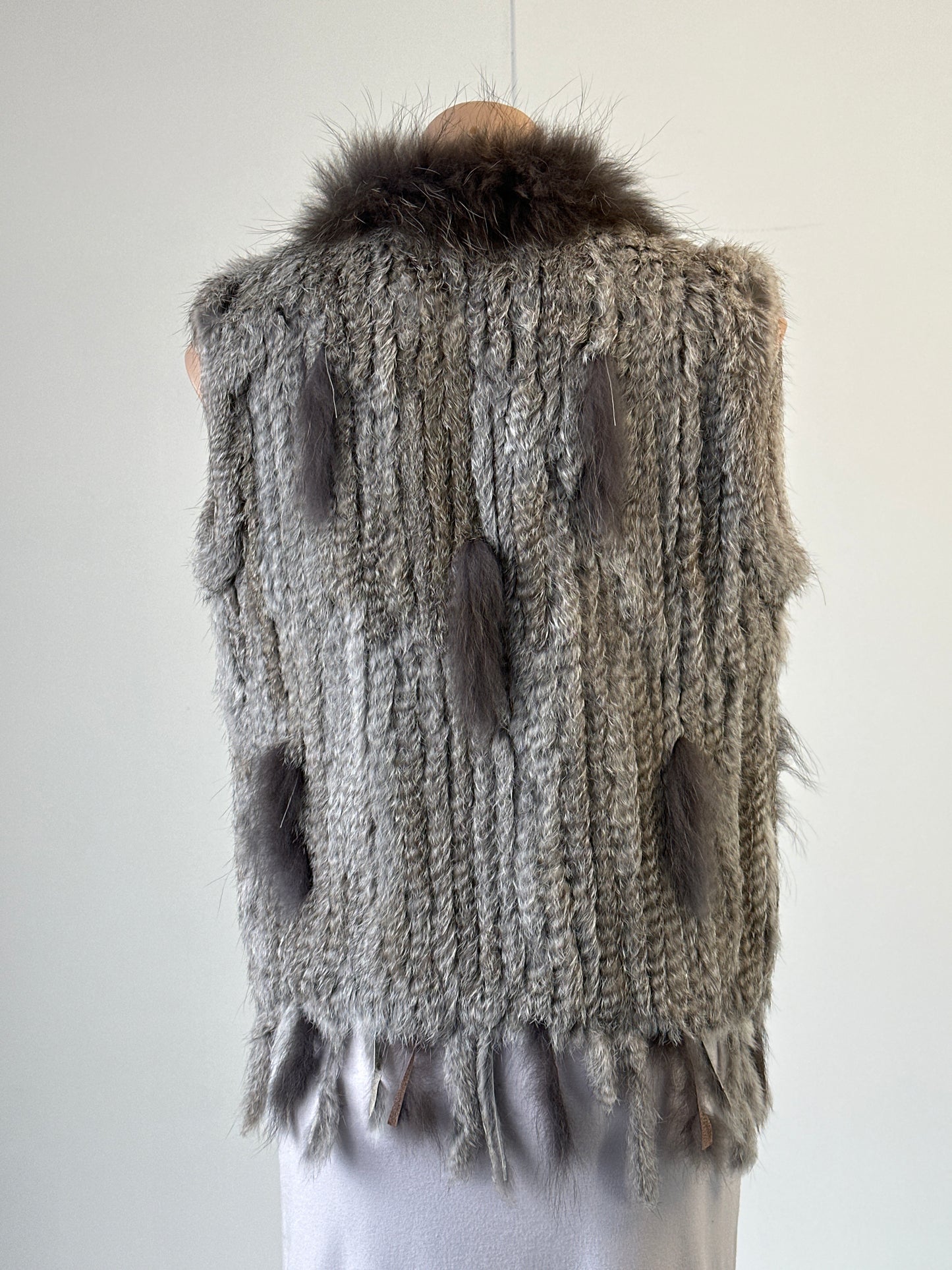 Heavenly | vest | size 10 | open front | 100% rabbit fur