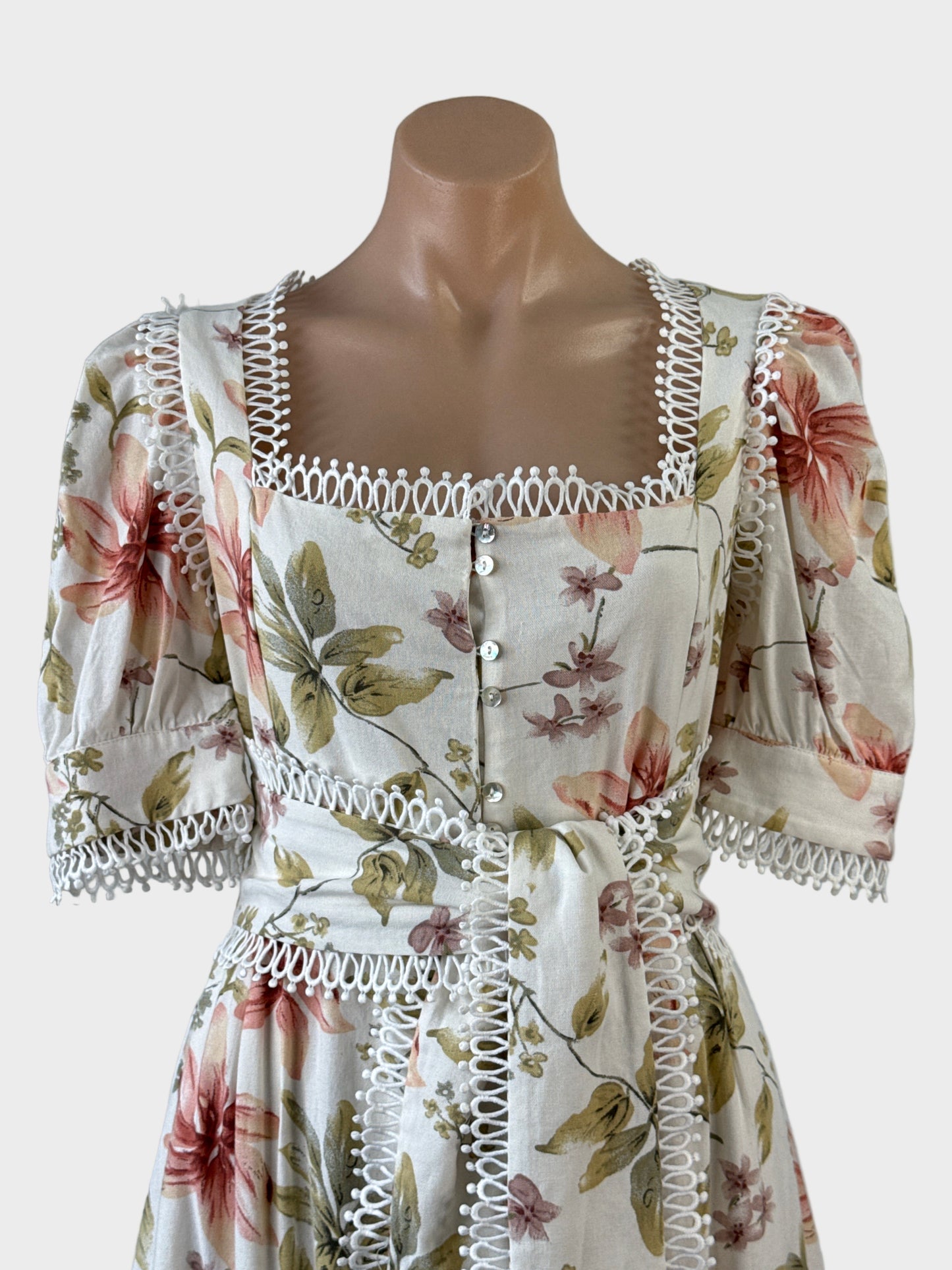 Elliatt | dress | size 16 | maxi length | linen cotton blend | new with tags