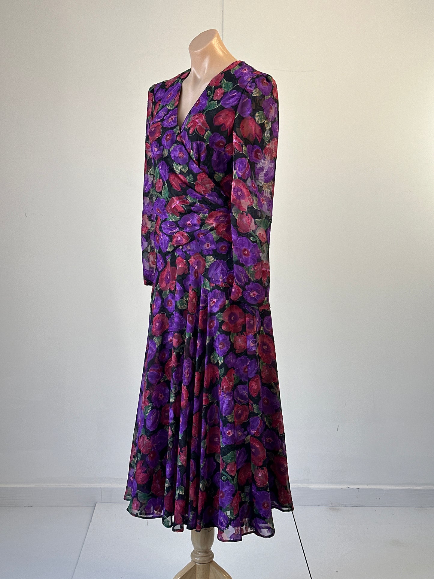 Sally Browne | vintage 80's | dress | size 12 | maxi length | made in Australia 🇦🇺