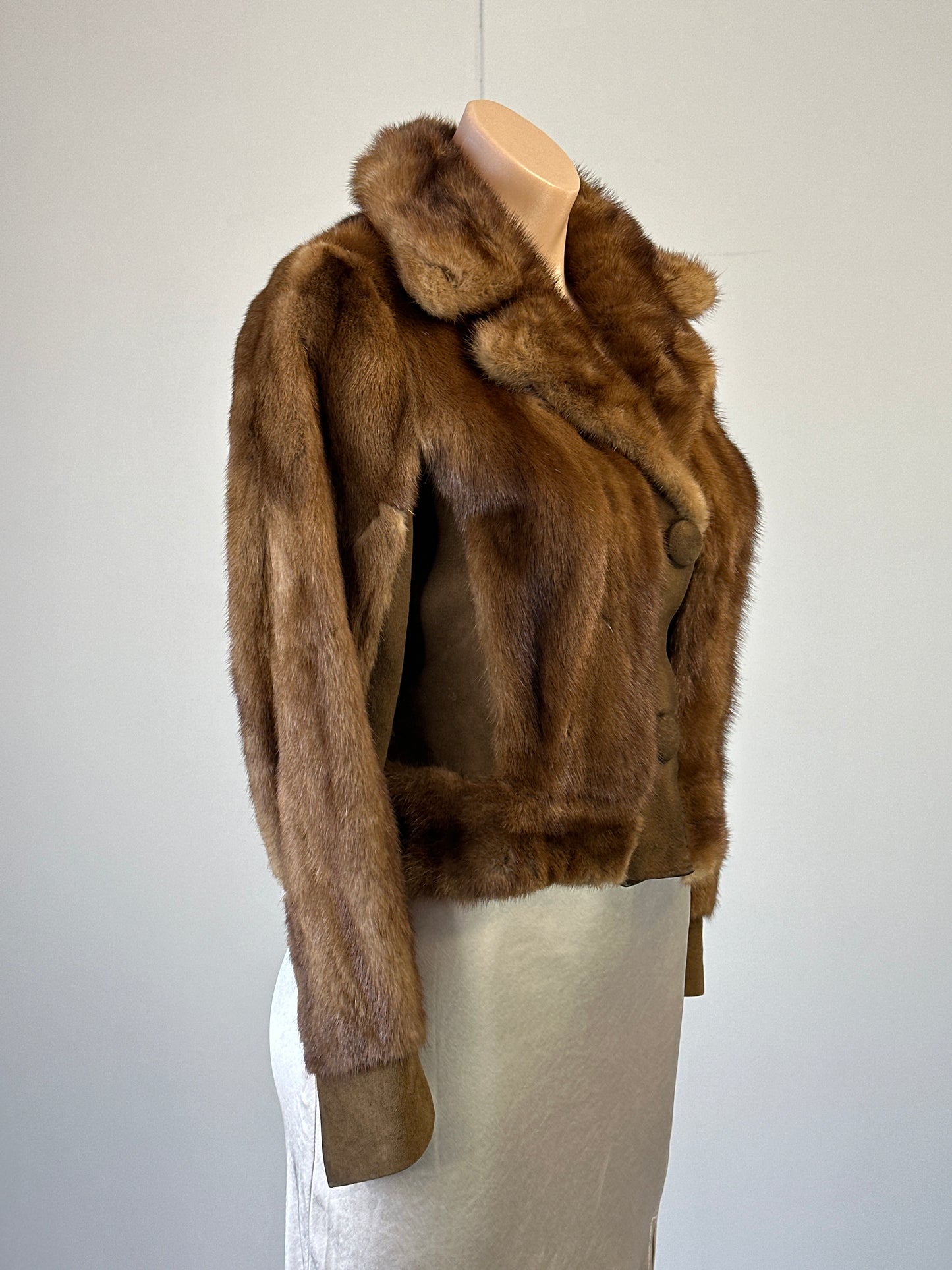 Bernhard Hammerman - Sydney | vintage 60's | fur jacket | size 8 | single breasted