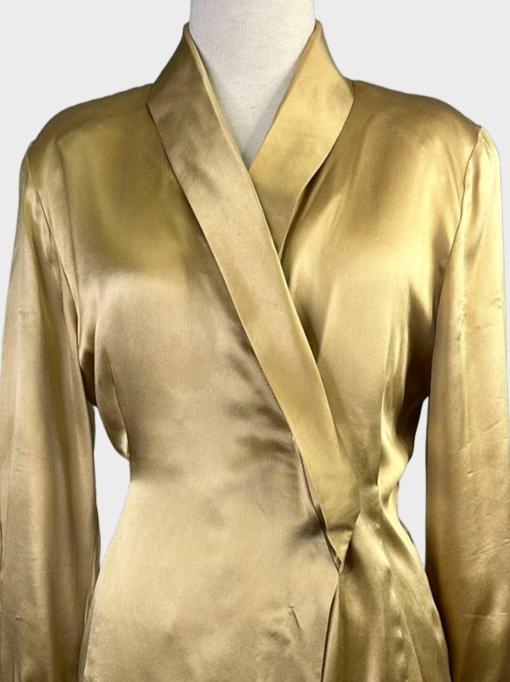 David Jones | vintage 80's | shirt | size 10 | long sleeve | 100% silk