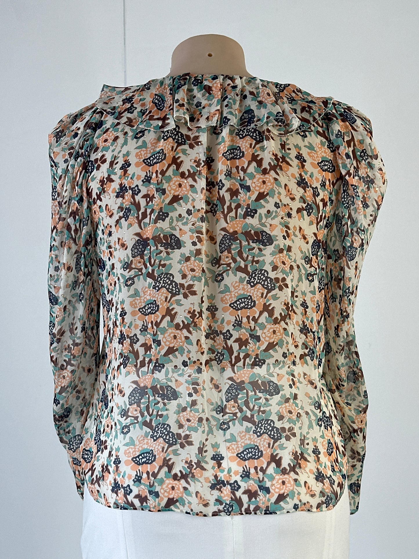 Ulla Johnson | New York | top | size 14 | long sleeve | 100% silk