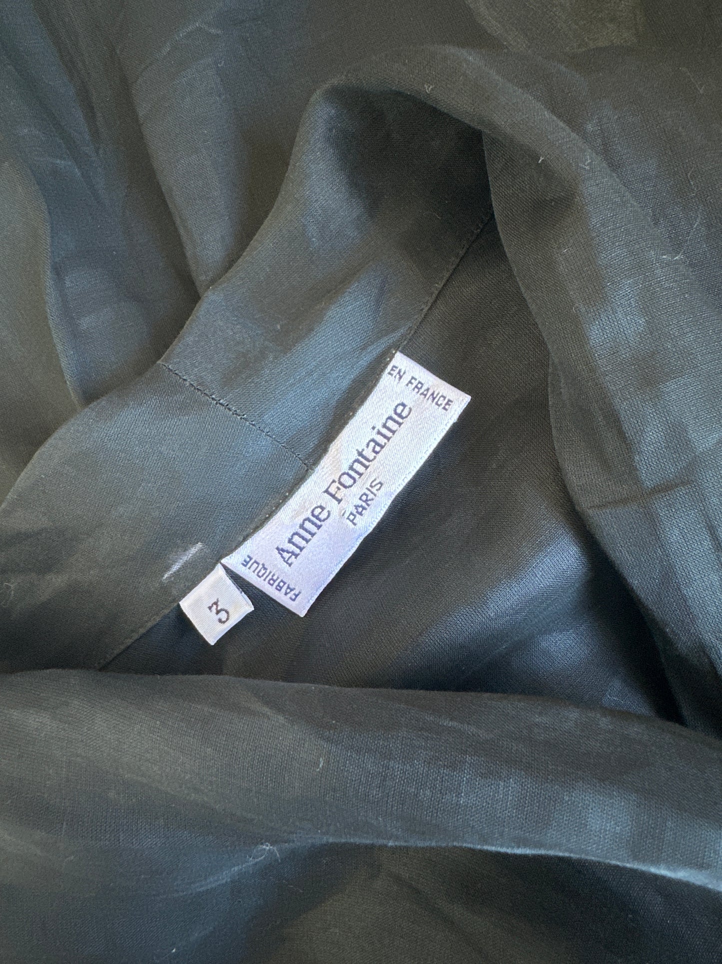 Anne Fontaine | Paris | jacket | size 8 | single breasted | 100% cotton | made in France