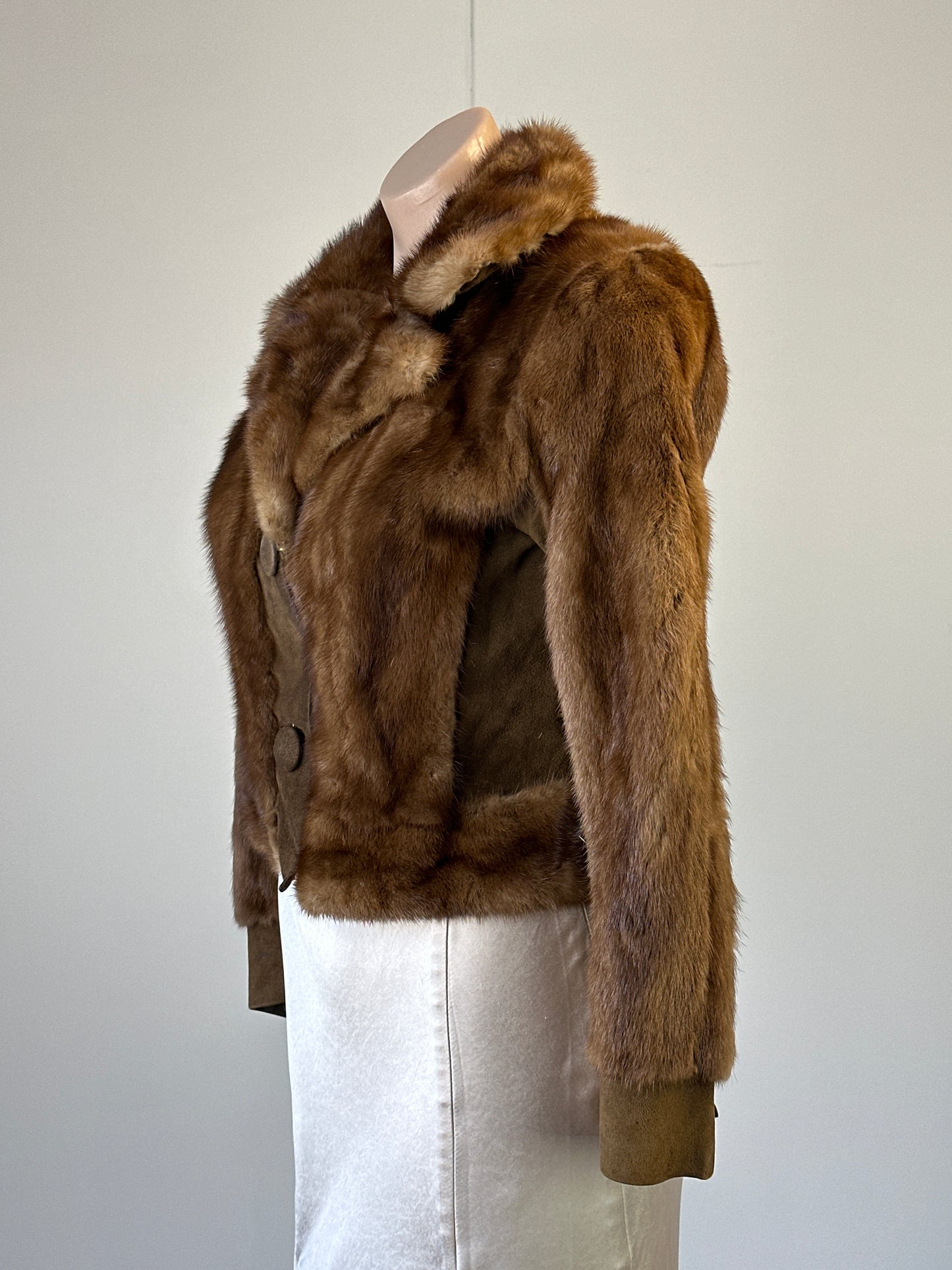 Bernhard Hammerman - Sydney | vintage 60's | fur jacket | size 8 | single breasted