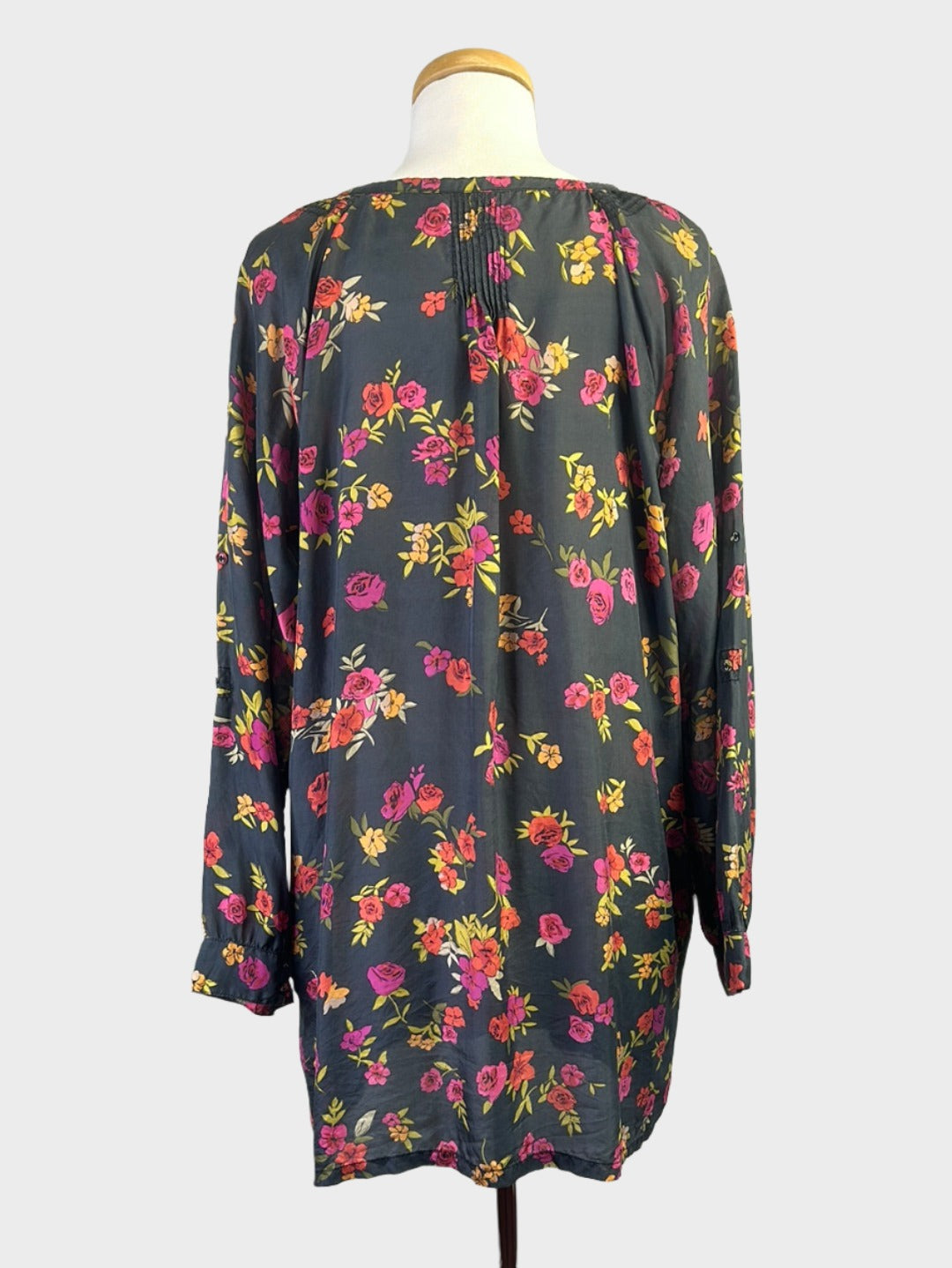 Johnny Was | Los Angeles | dress | size 14 | knee length | 100% silk | made in the USA